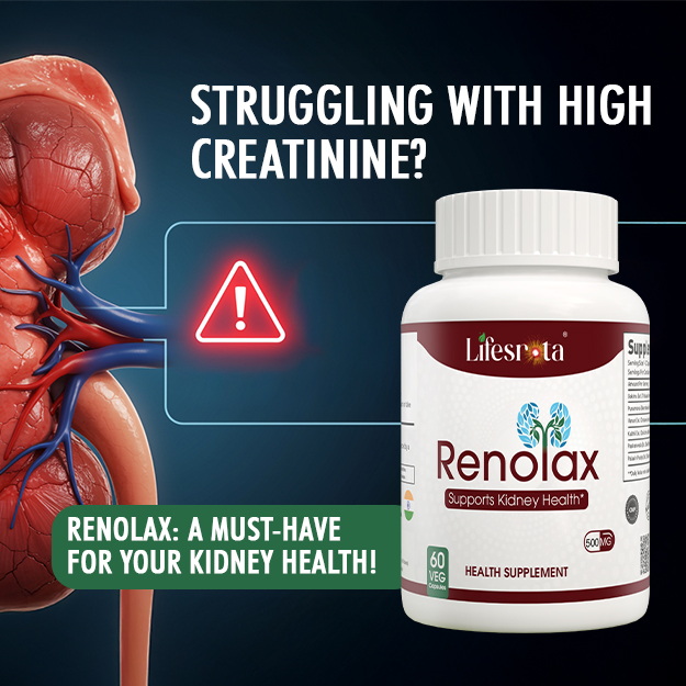 Lifesrota Facebook ad: High Creatinine का संकेत? Kidney Care जरूरी!