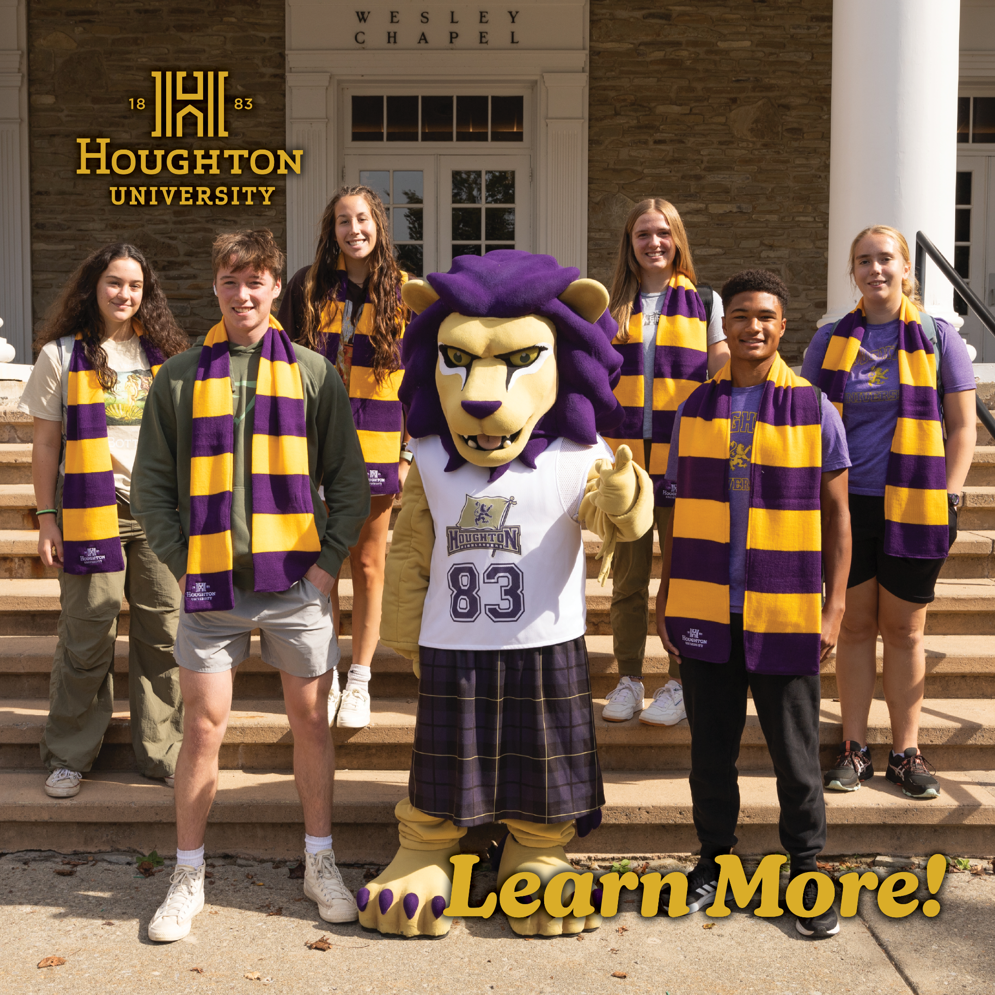 Houghton University Facebook ad: Live Fearlessly at Houghton