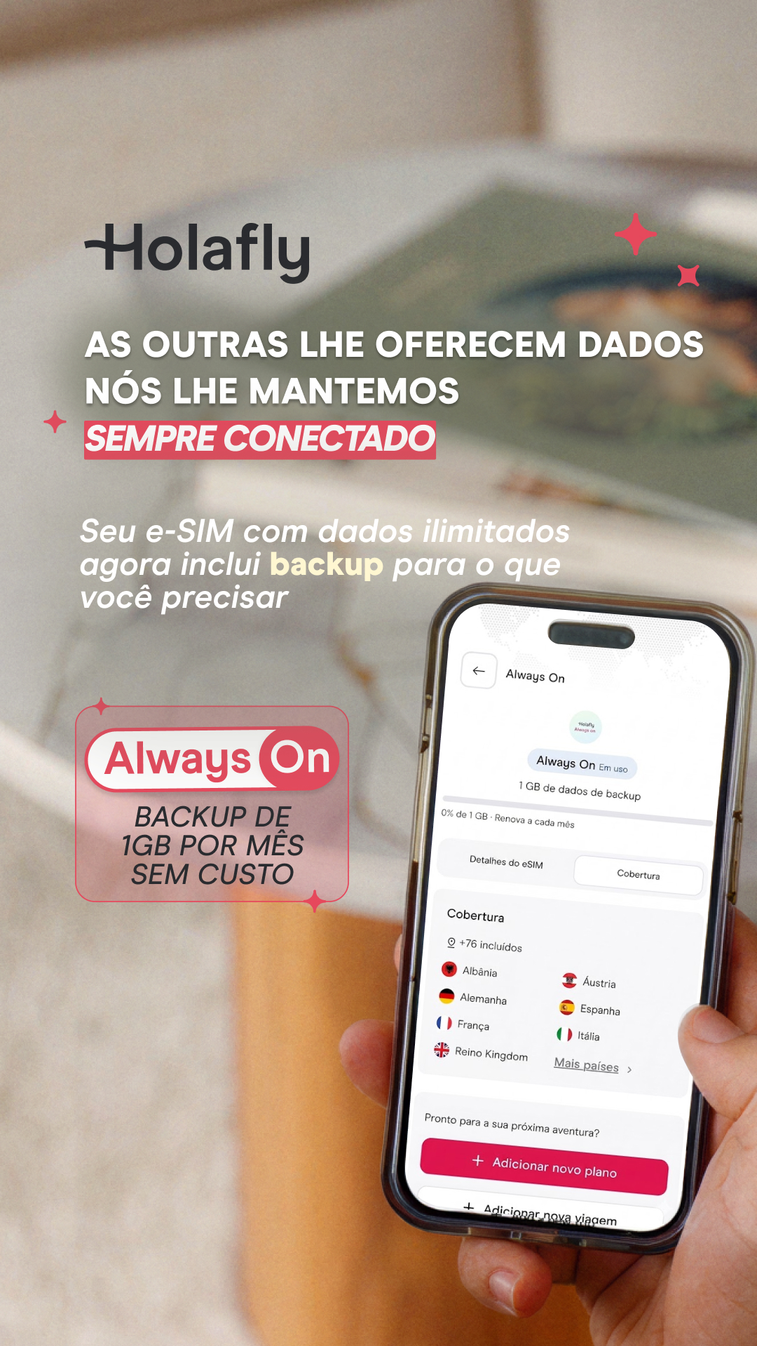 Holafly Portuguese Facebook ad