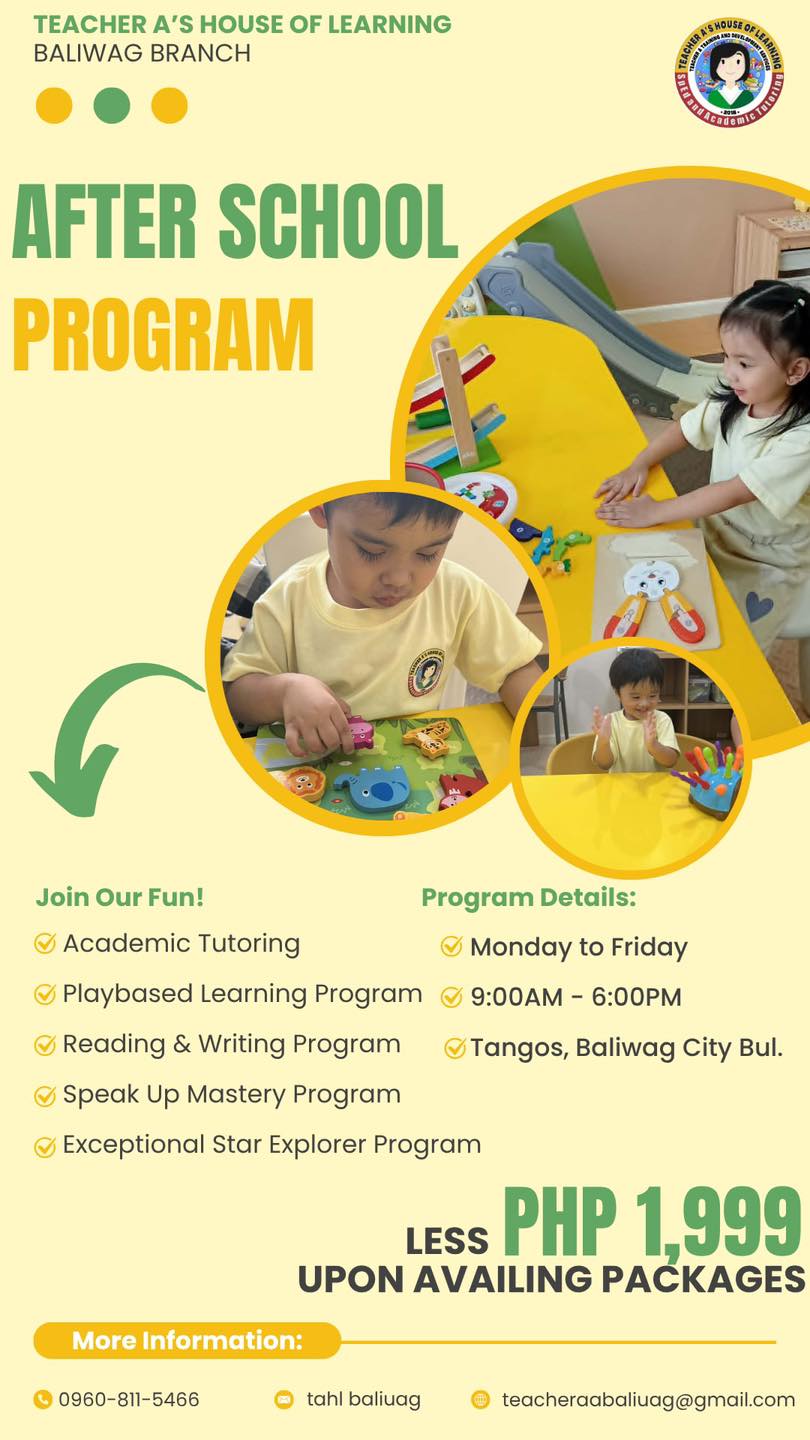 Teacher A’s House of Learning - Baliwag Bulacan Branch  Facebook ad