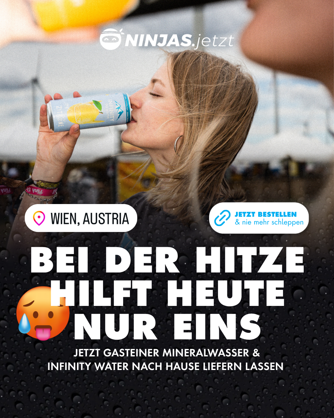Gasteiner Mineralwasser Facebook ad from Jul 6, 2026