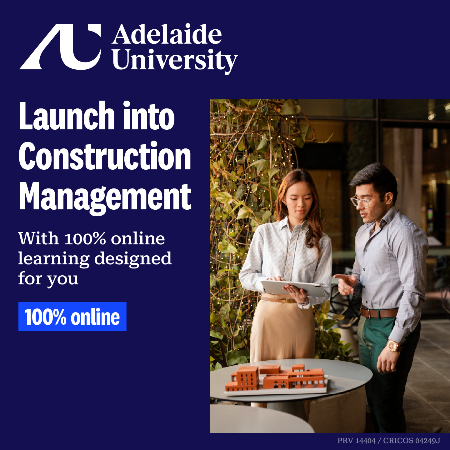 Adelaide University Facebook ad