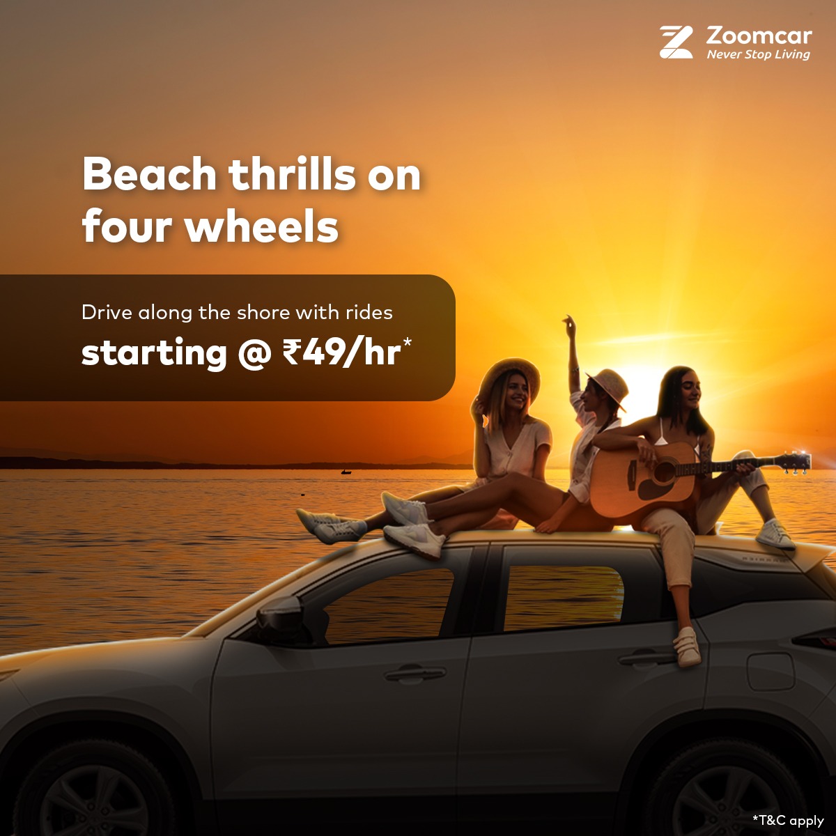 Zoomcar Facebook ad