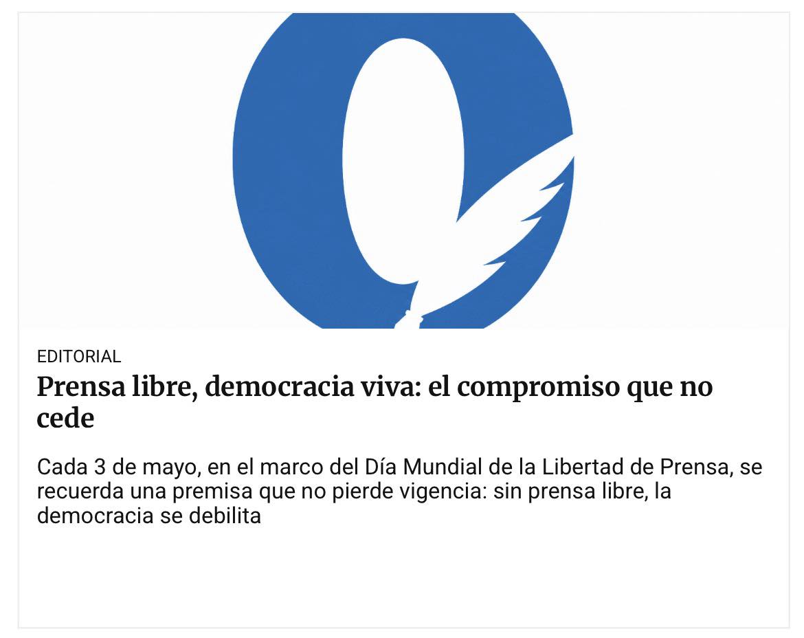 El Observador CR Facebook ad: Cada 3 de mayo, en el marco del…