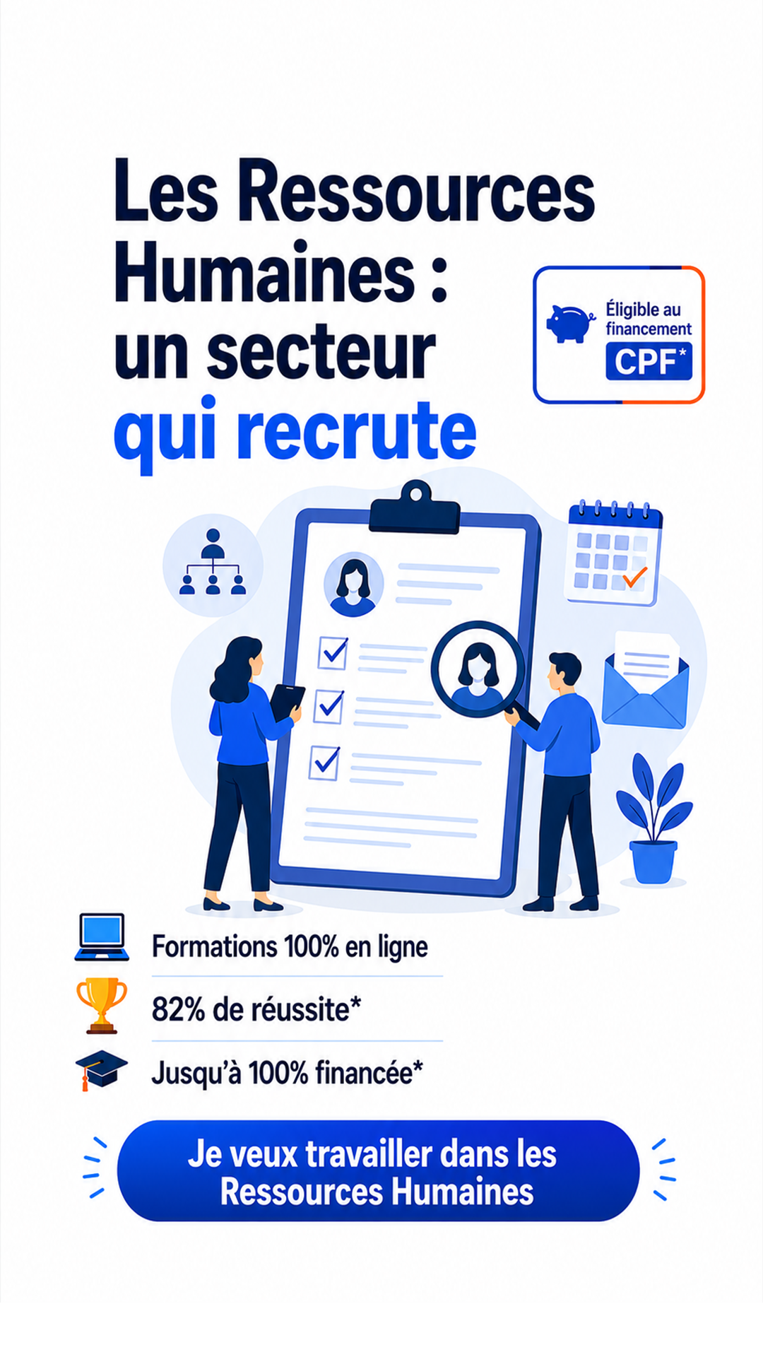 Centre Européen de Formation Facebook ad: Devenez assistant RH en moins de 6 mois