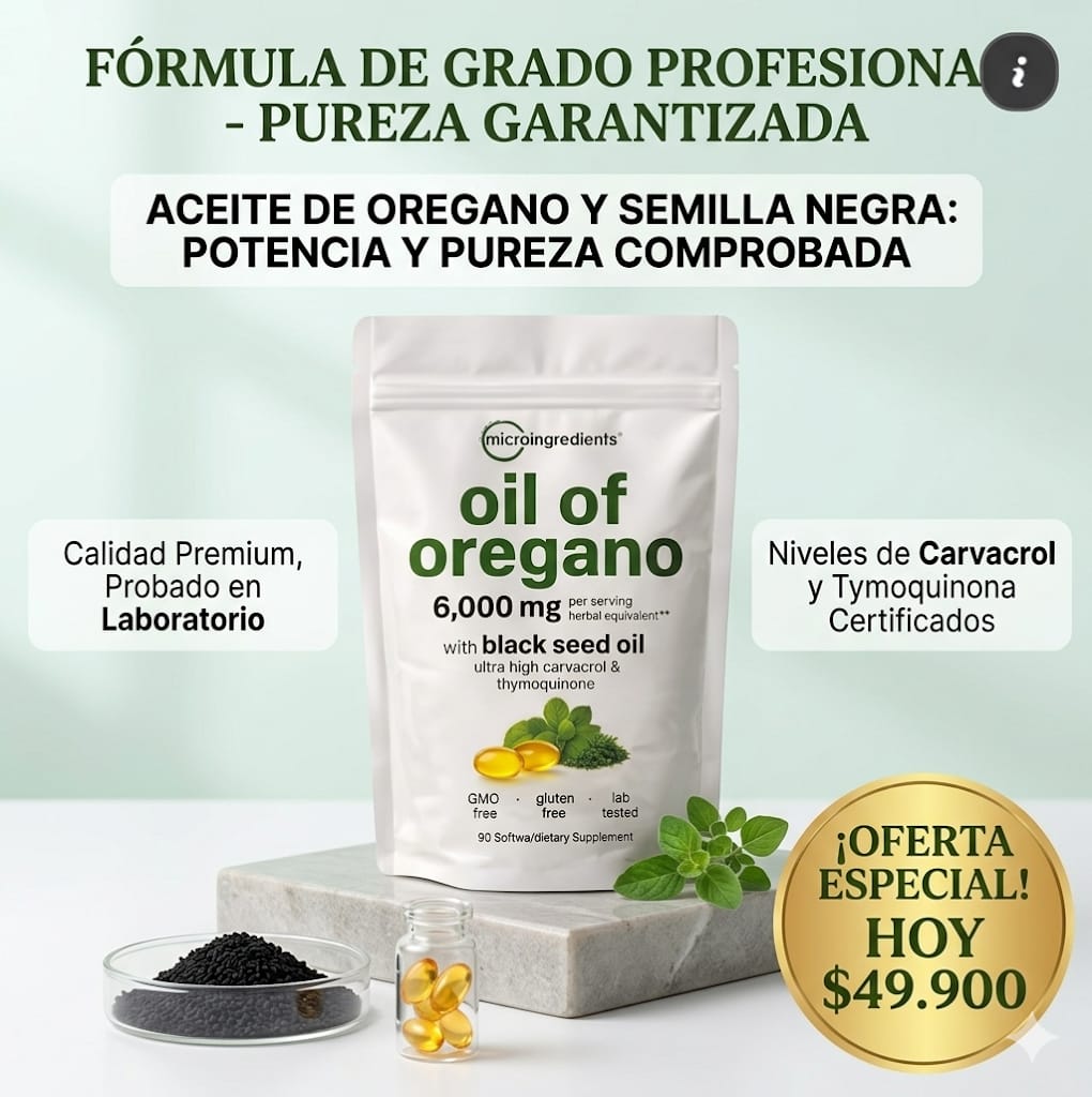 El.Bunker Facebook ad: Aceite de Orégano en Cápsulas