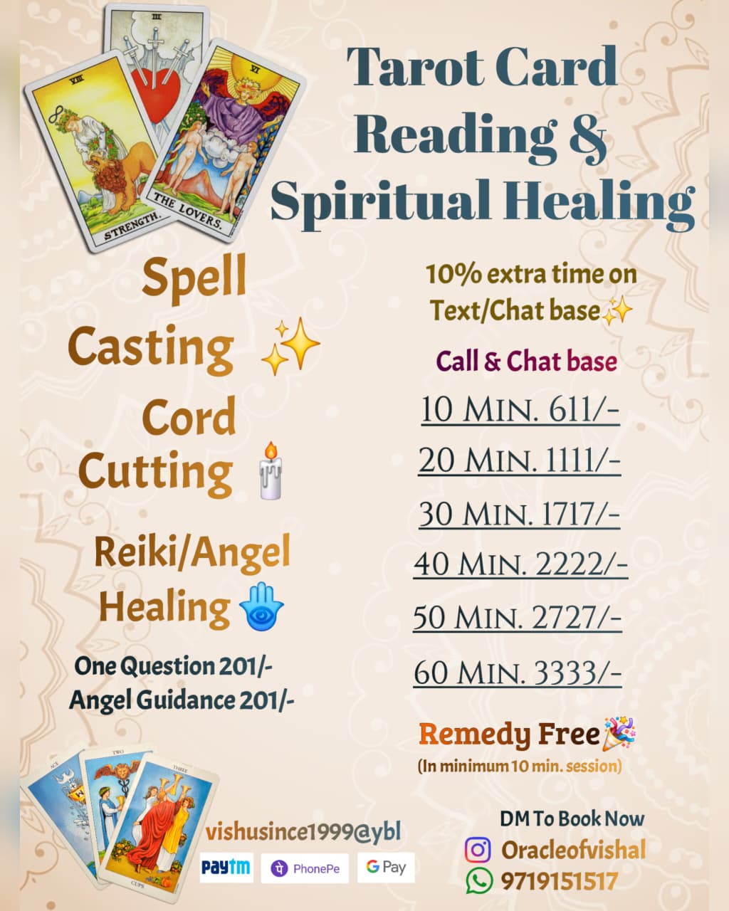oracleofvishal Facebook ad