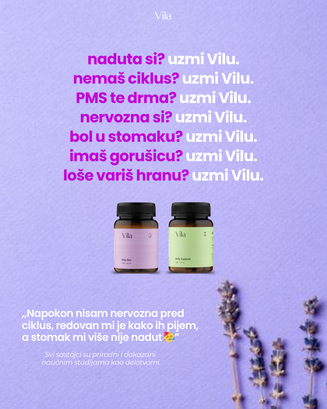 Vila Pure Facebook ad