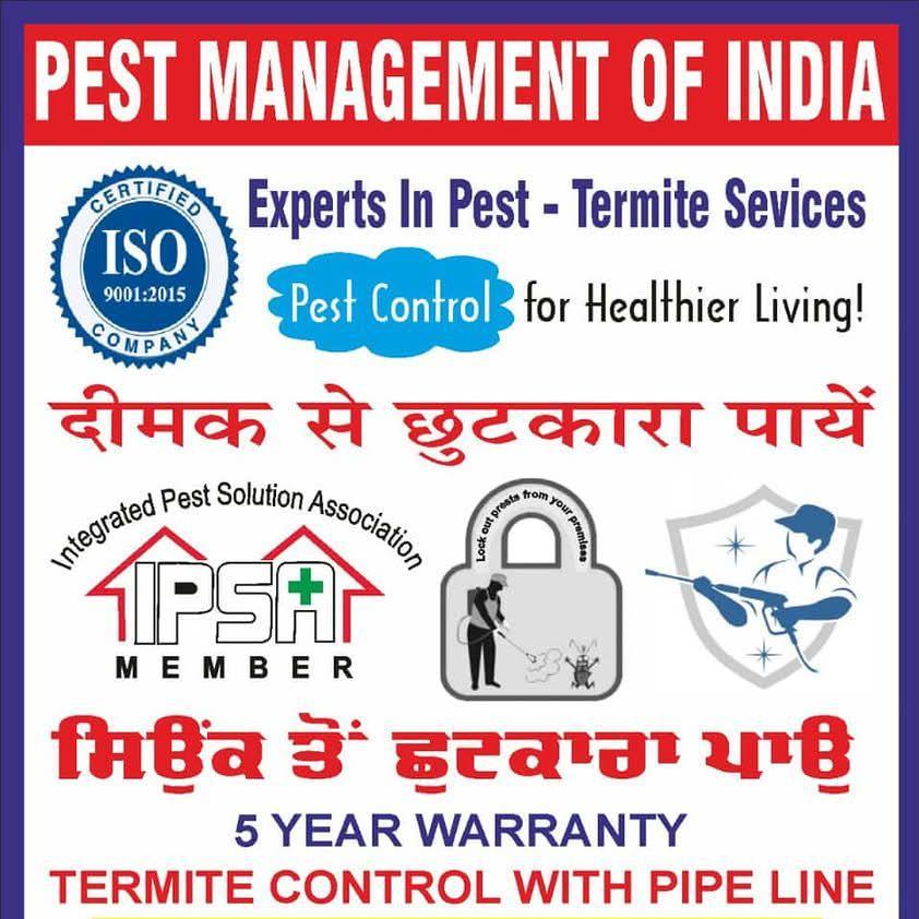 Pest Management Of India Facebook ad: Termite Treatment with warranty and ISO certified…