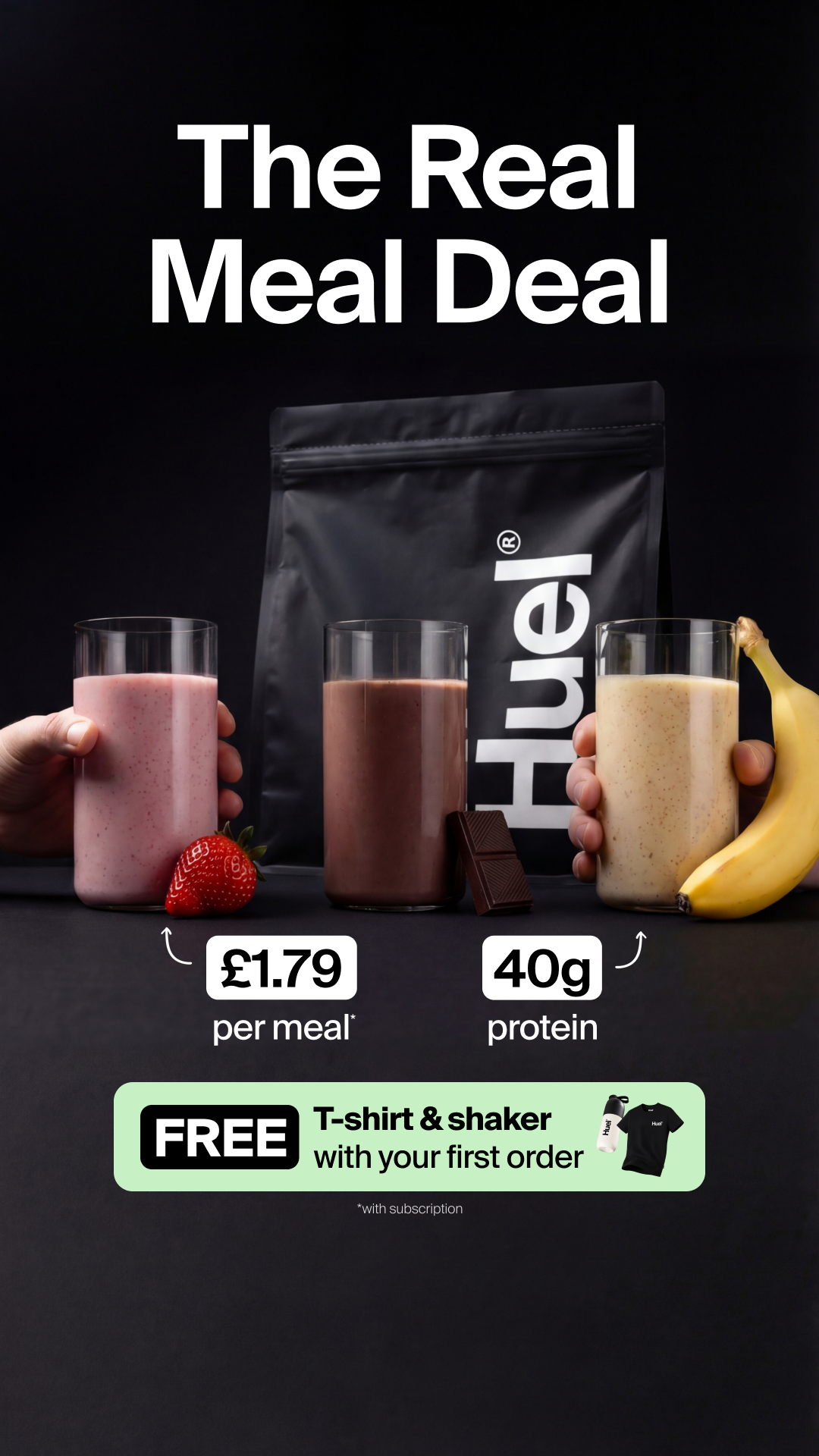 Huel Facebook ad