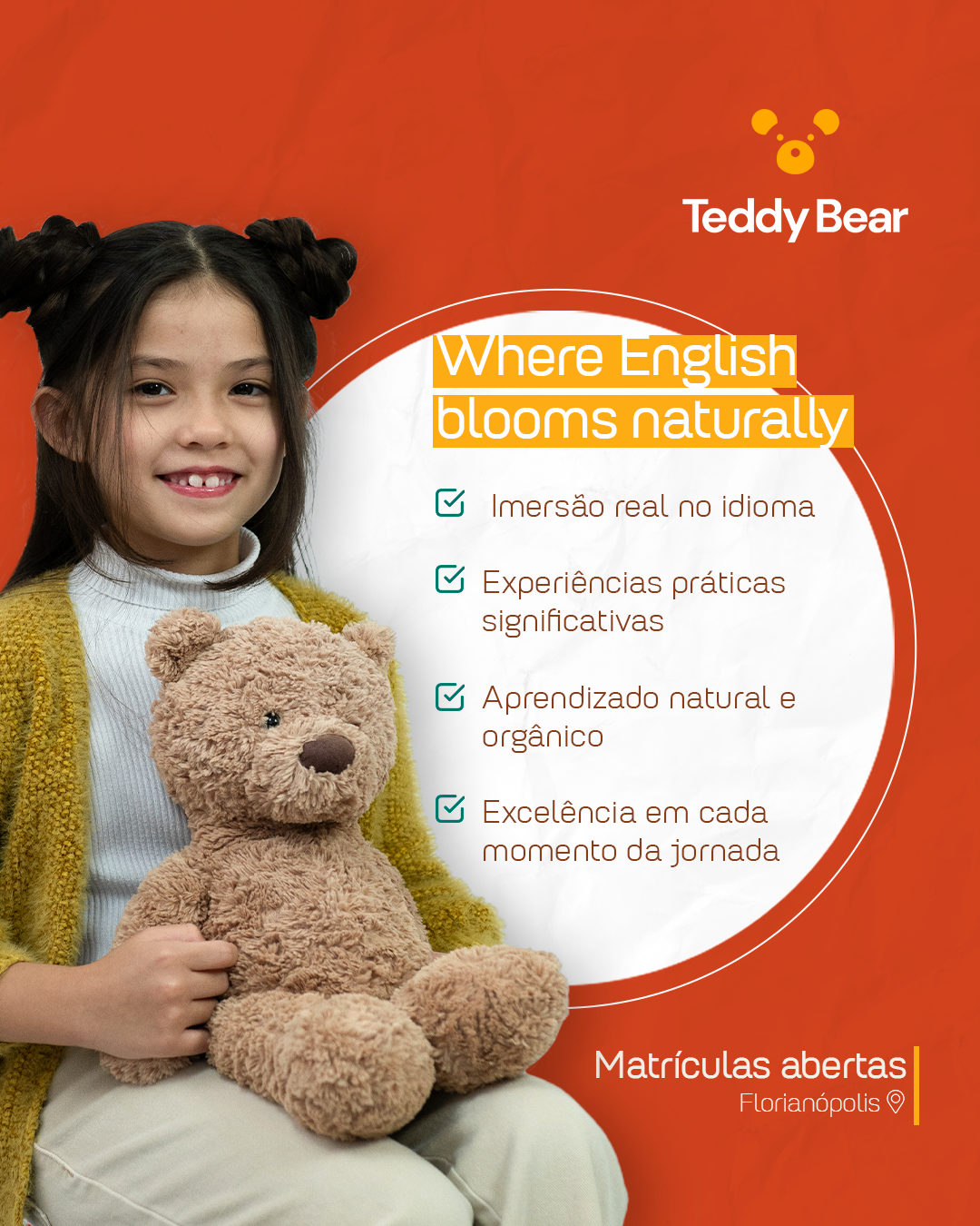 Escola de Inglês Teddy Bear Facebook ad