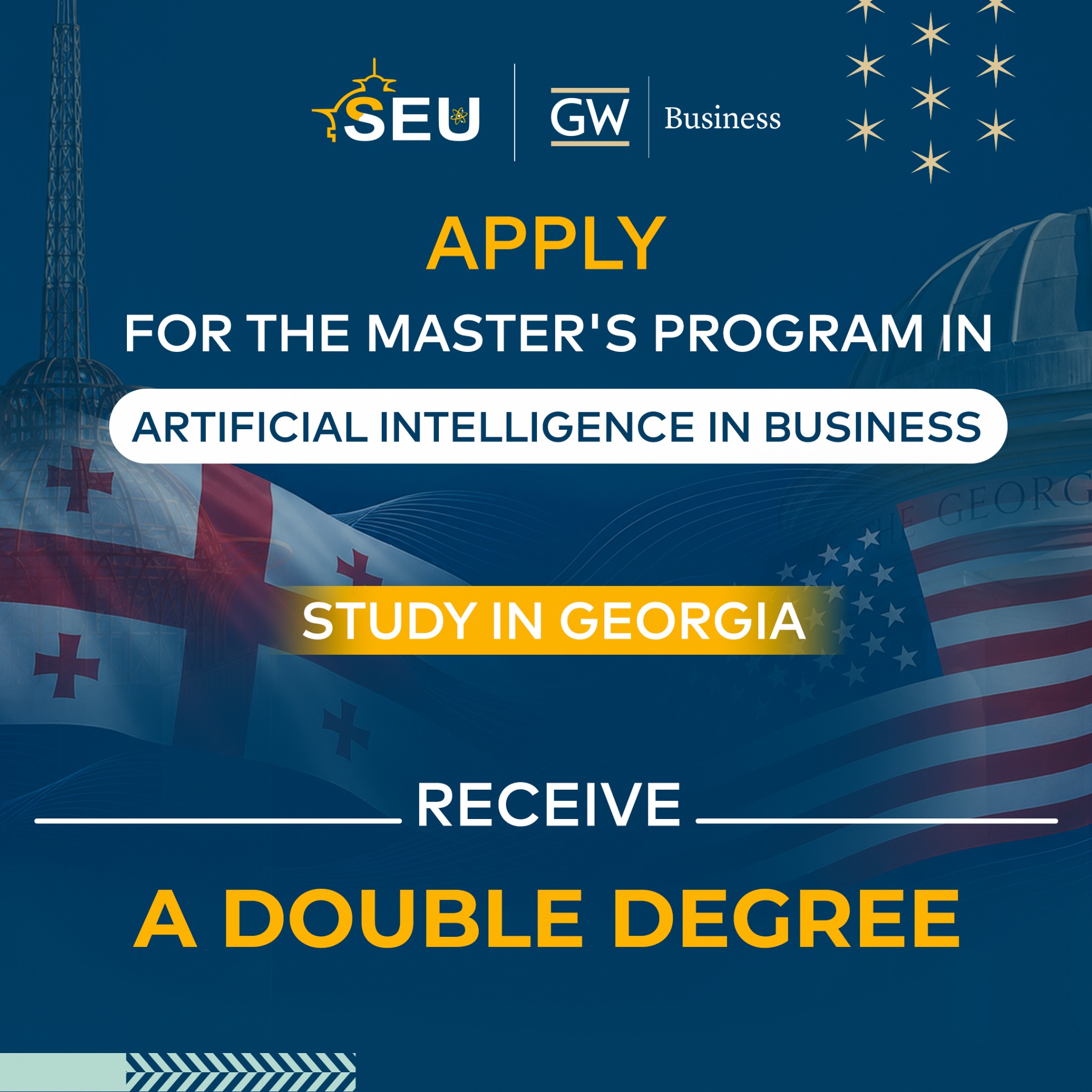 საქართველოს ეროვნული უნივერსიტეტი სეუ • Georgian National University SEU Facebook ad: Unlock AI Business Mastery