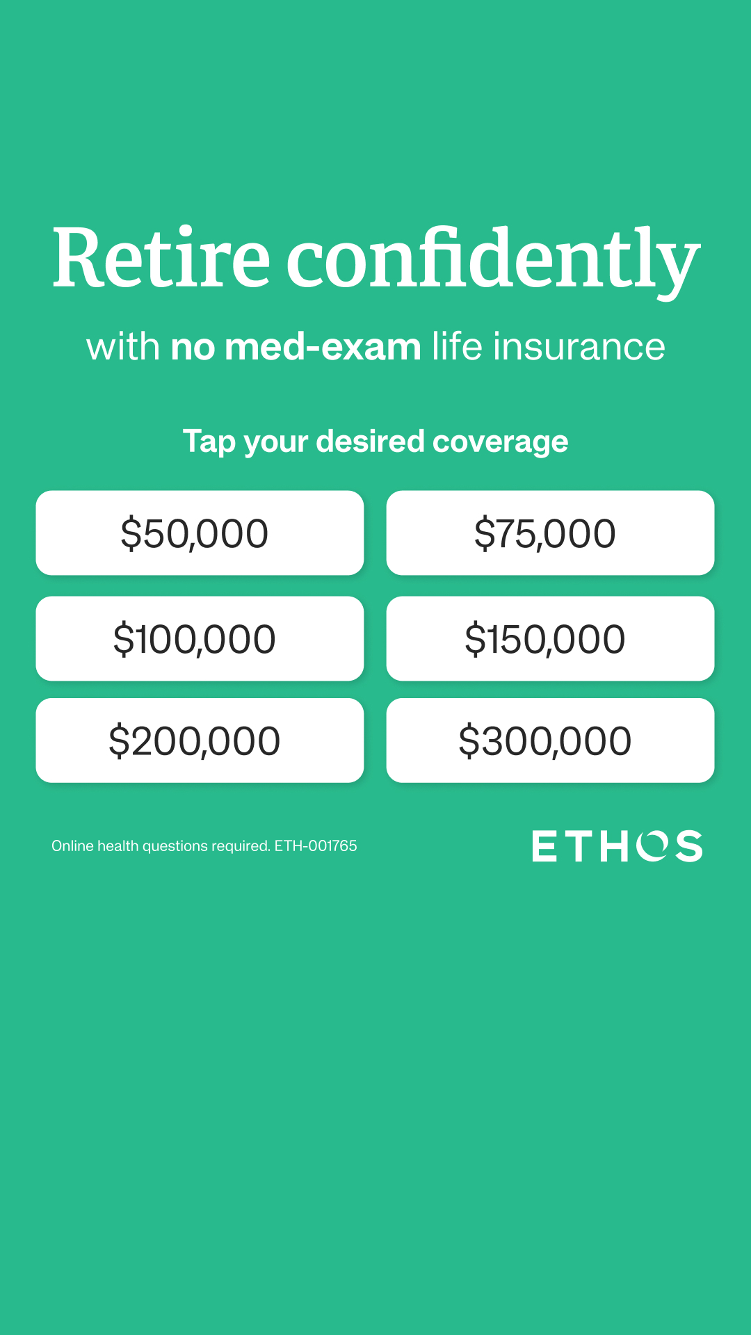 Ethos Facebook ad