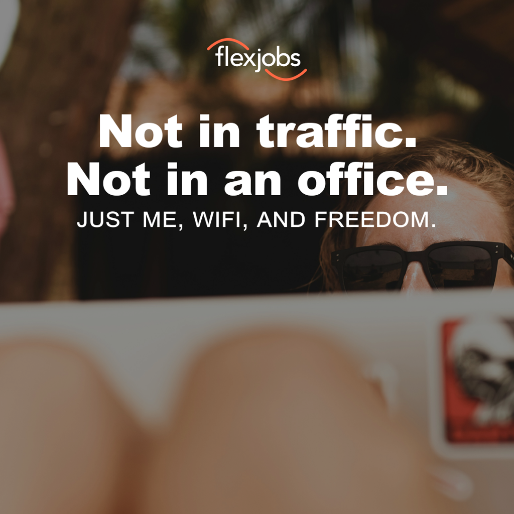 FlexJobs Facebook ad