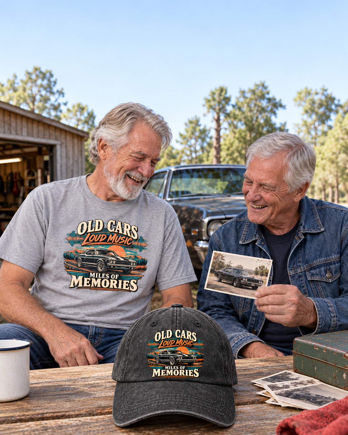 Oldmanism Facebook ad: The Car Left. The Stories Stayed.