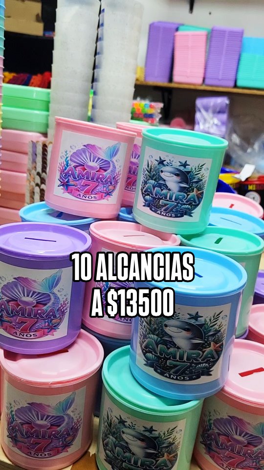 Berlinetta Diseños Facebook ad: Por $13.500 podes llevarte 10 alcancias personalizadas de…