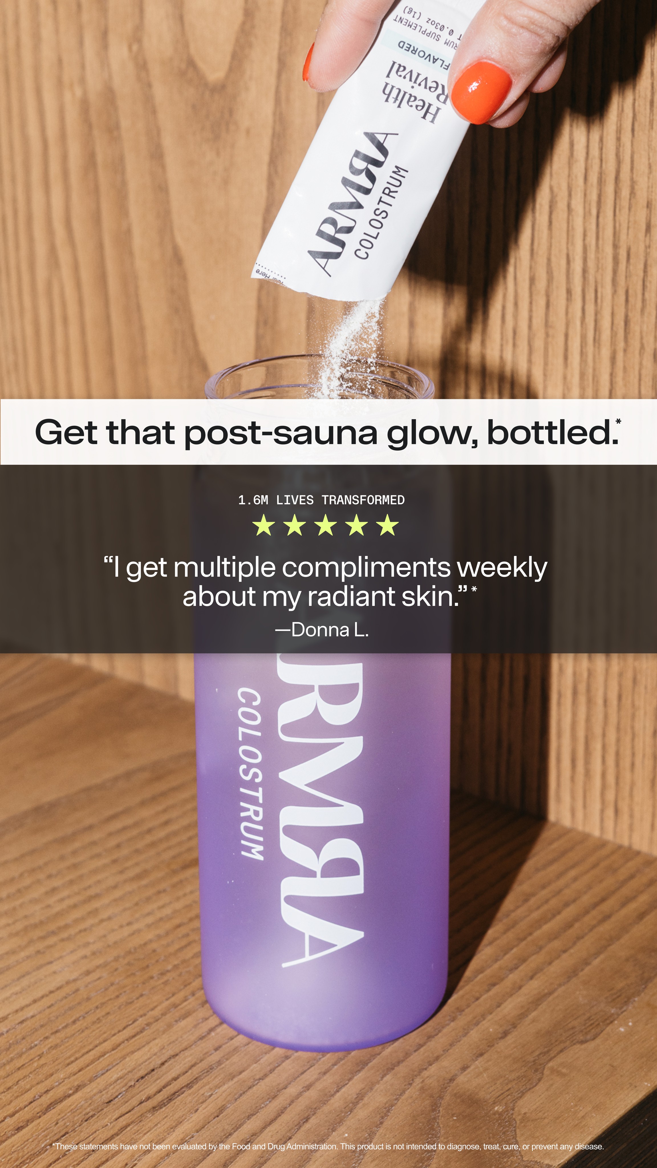 ARMRA Facebook ad