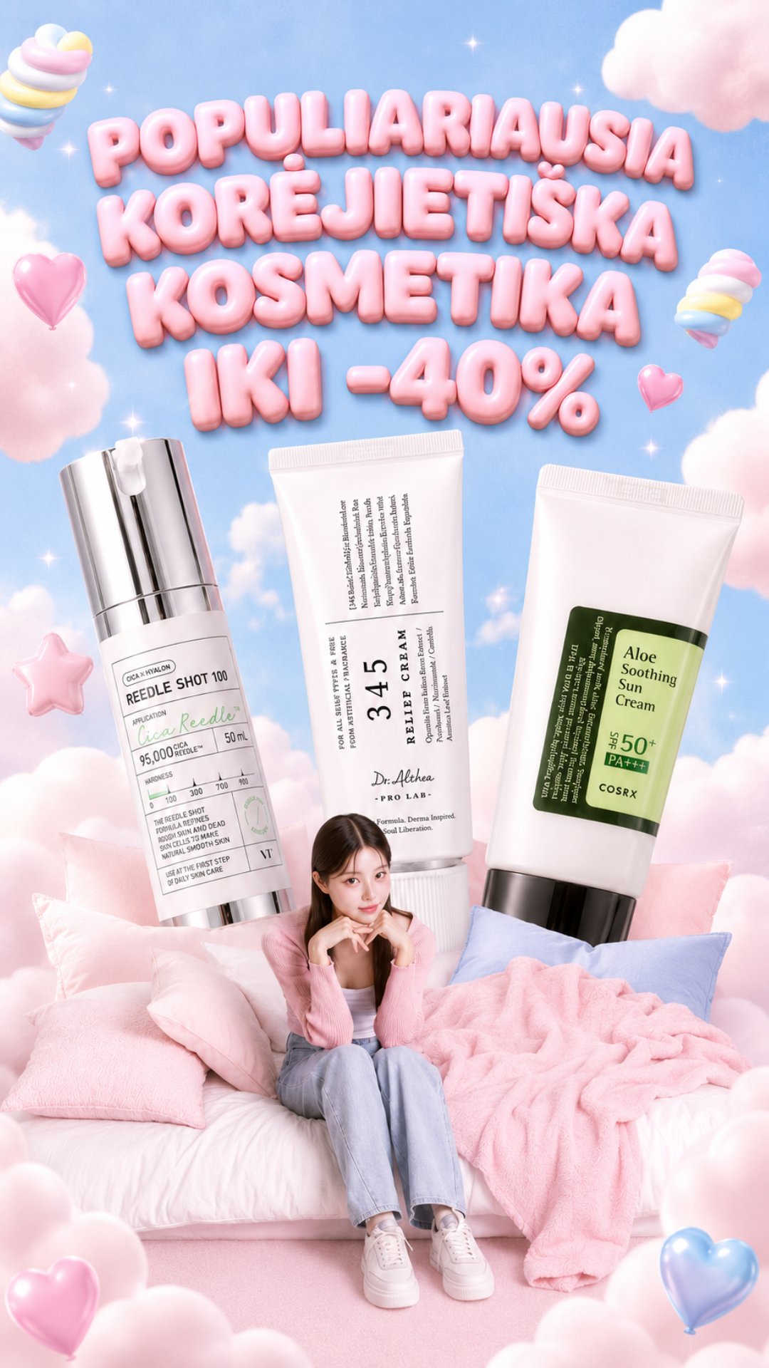 Asian Blossom korėjietiška kosmetika Facebook ad