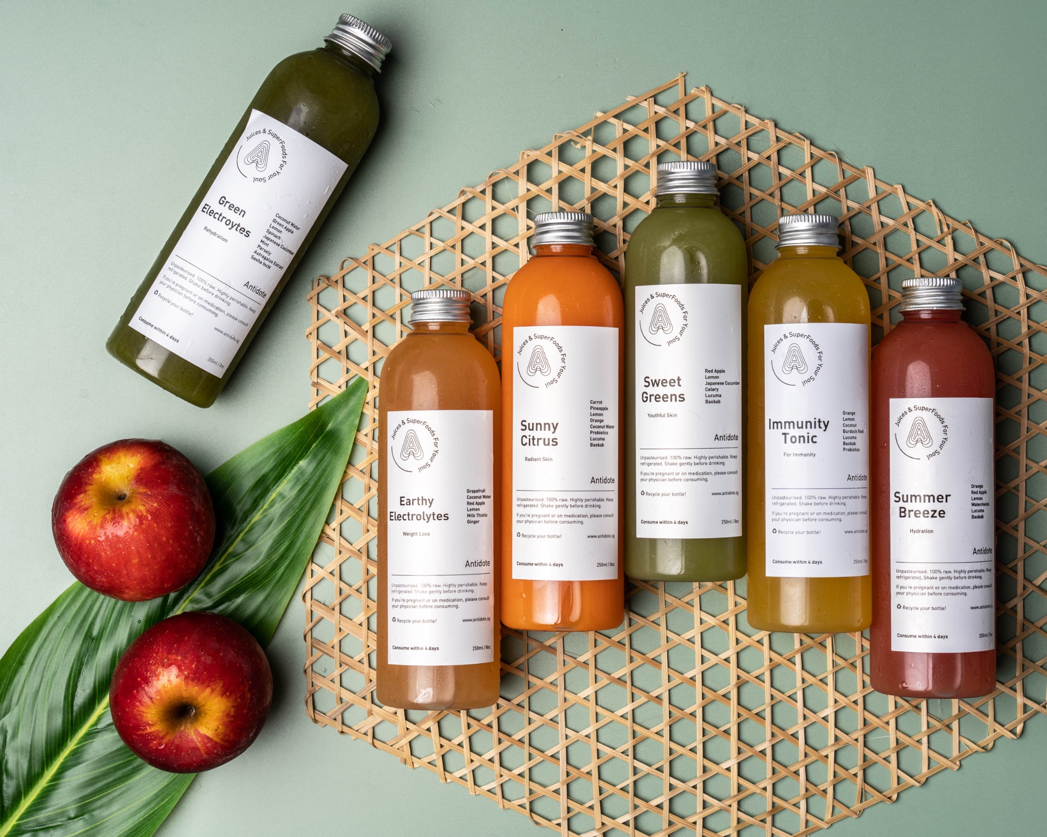 Antidote Juice Facebook ad: The Signature Six