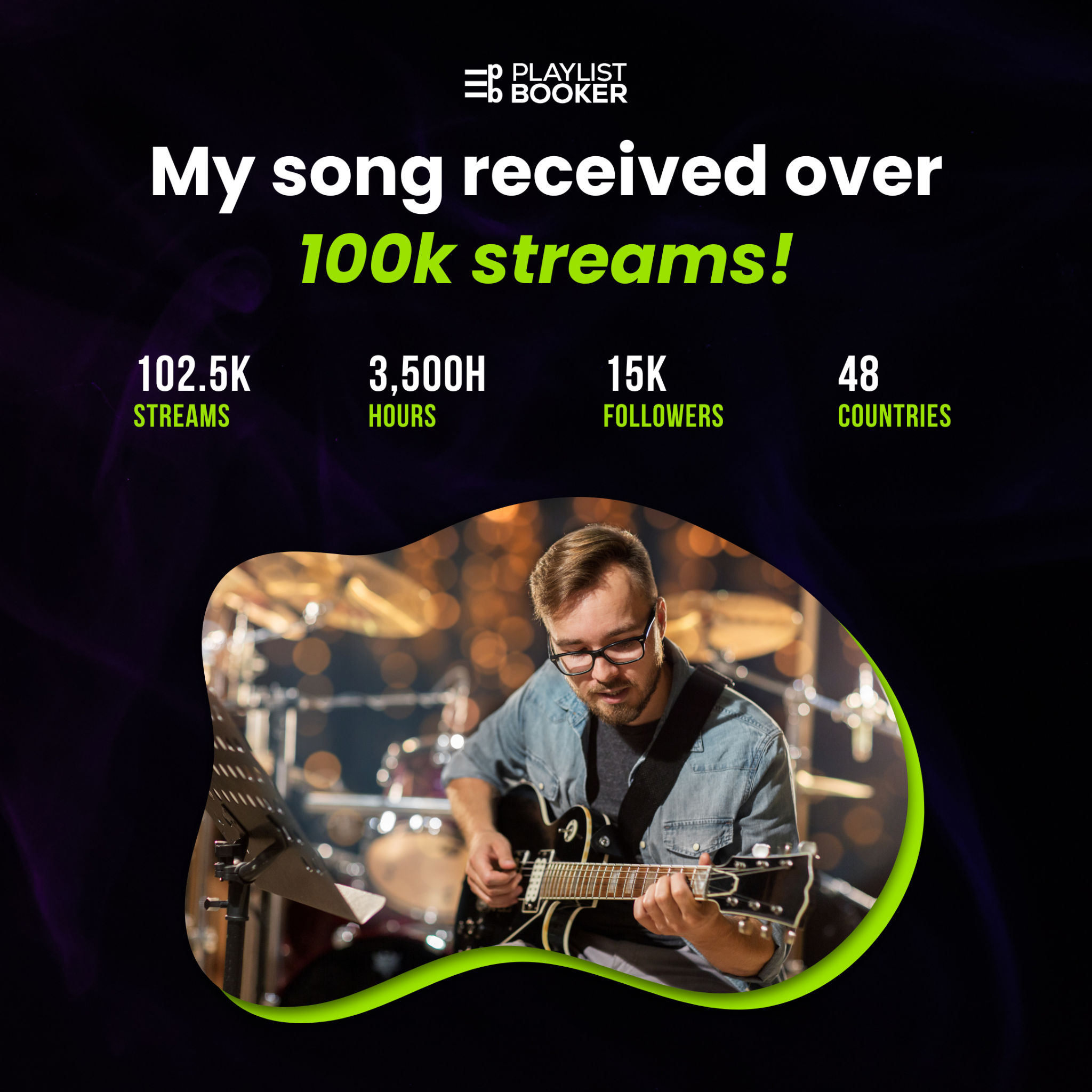 Playlist Booker Facebook ad