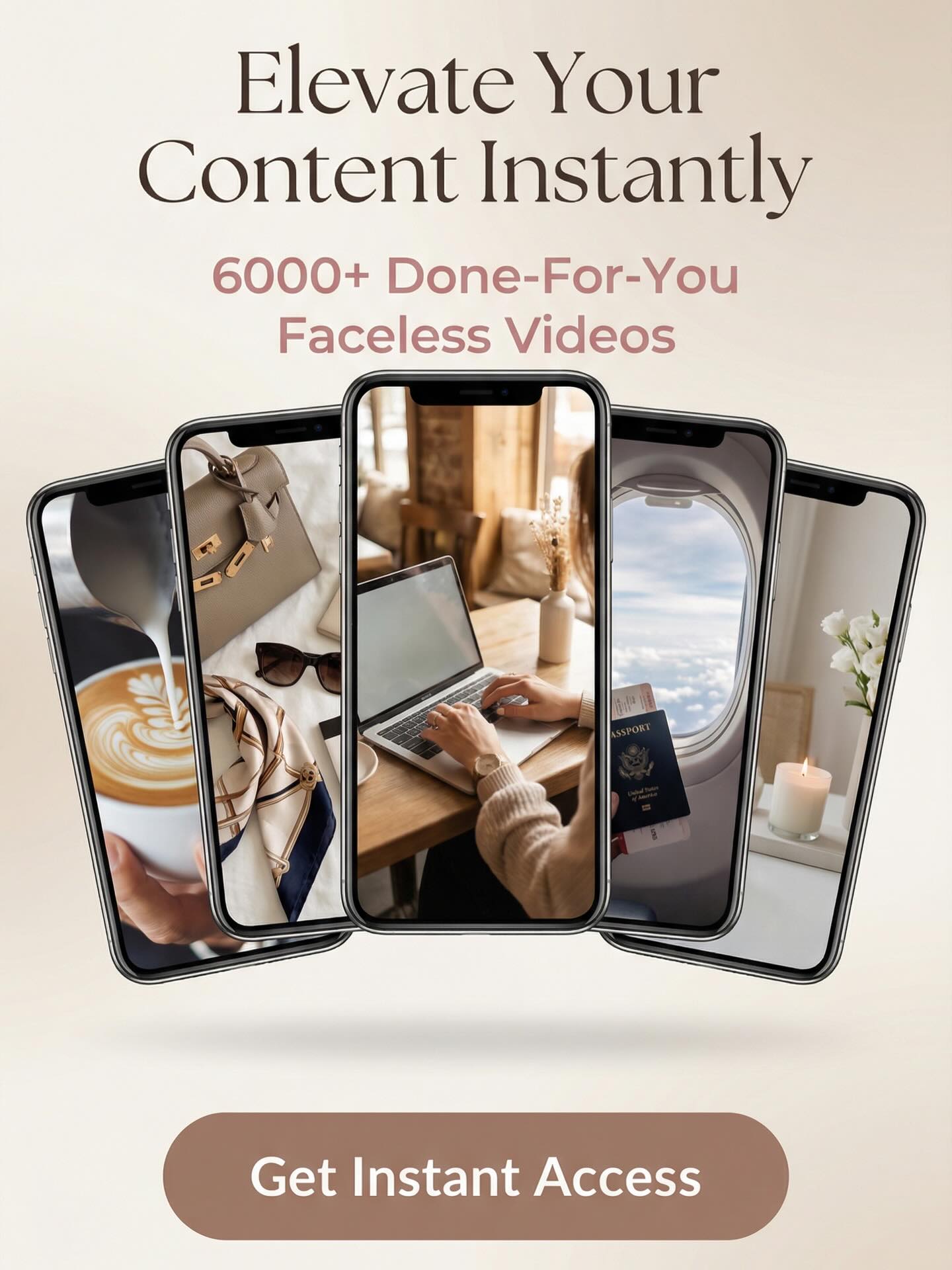 Faceless Social Success Facebook ad: 6000+ Faceless Aesthetic Videos with PLR by…