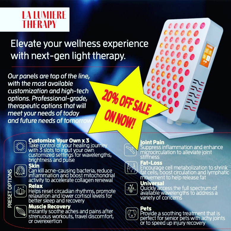 lalumieretherapy Facebook ad: Stop settling for basic wellness.