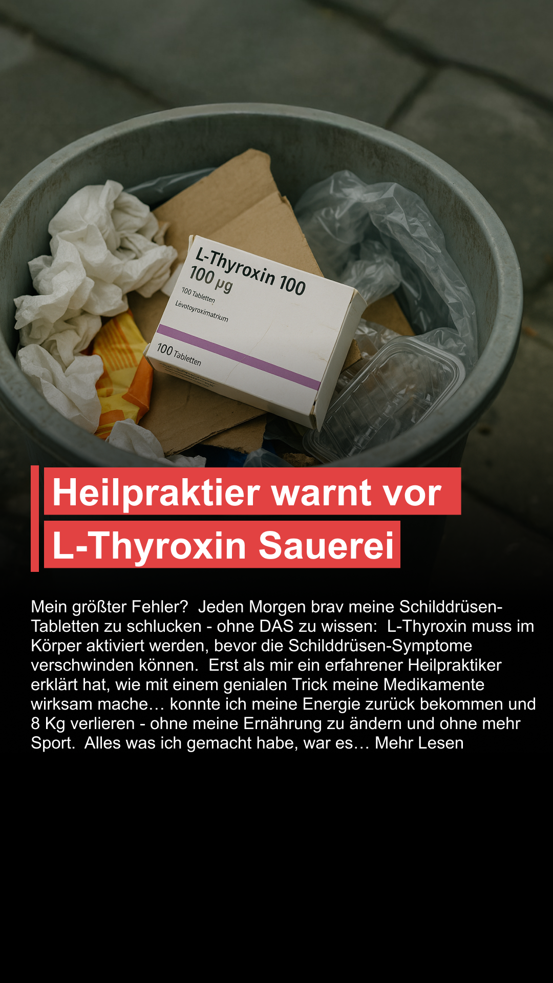 Mission Schilddrüse Facebook ad