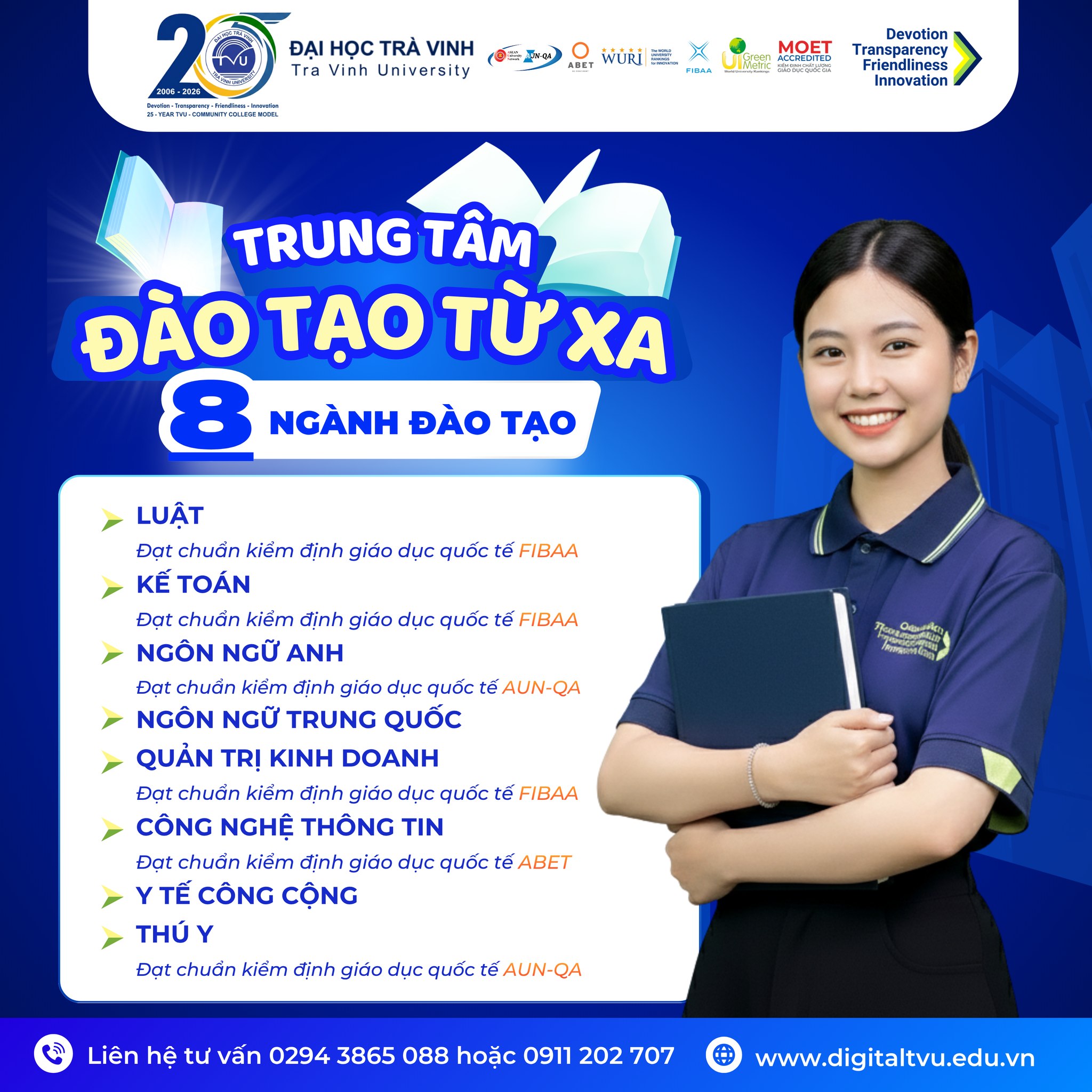 Trung tâm Đào tạo Từ xa - Đại học Trà Vinh Facebook ad
