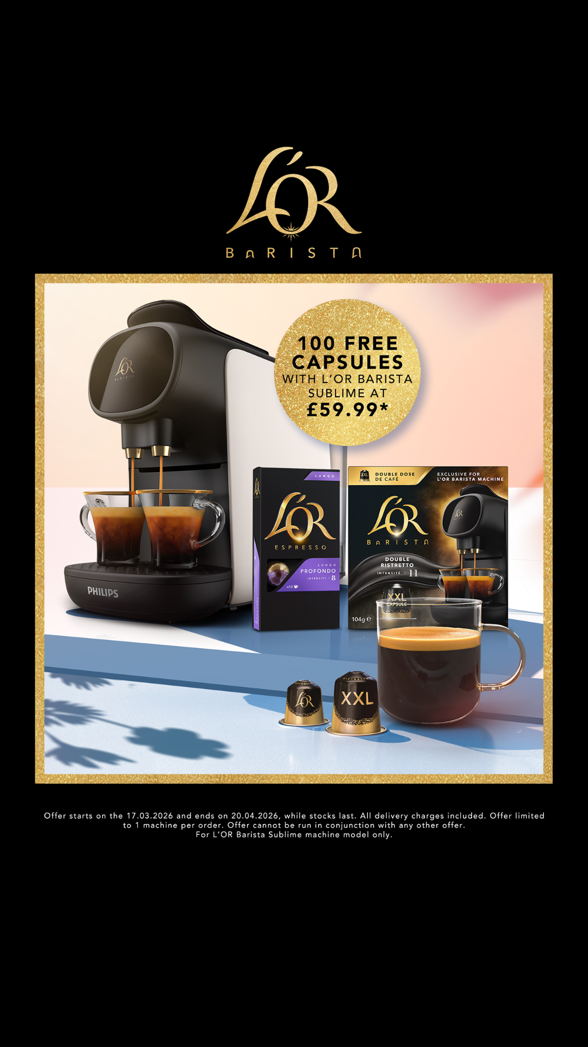 L'OR Espresso Facebook ad from Mar 18, 2026