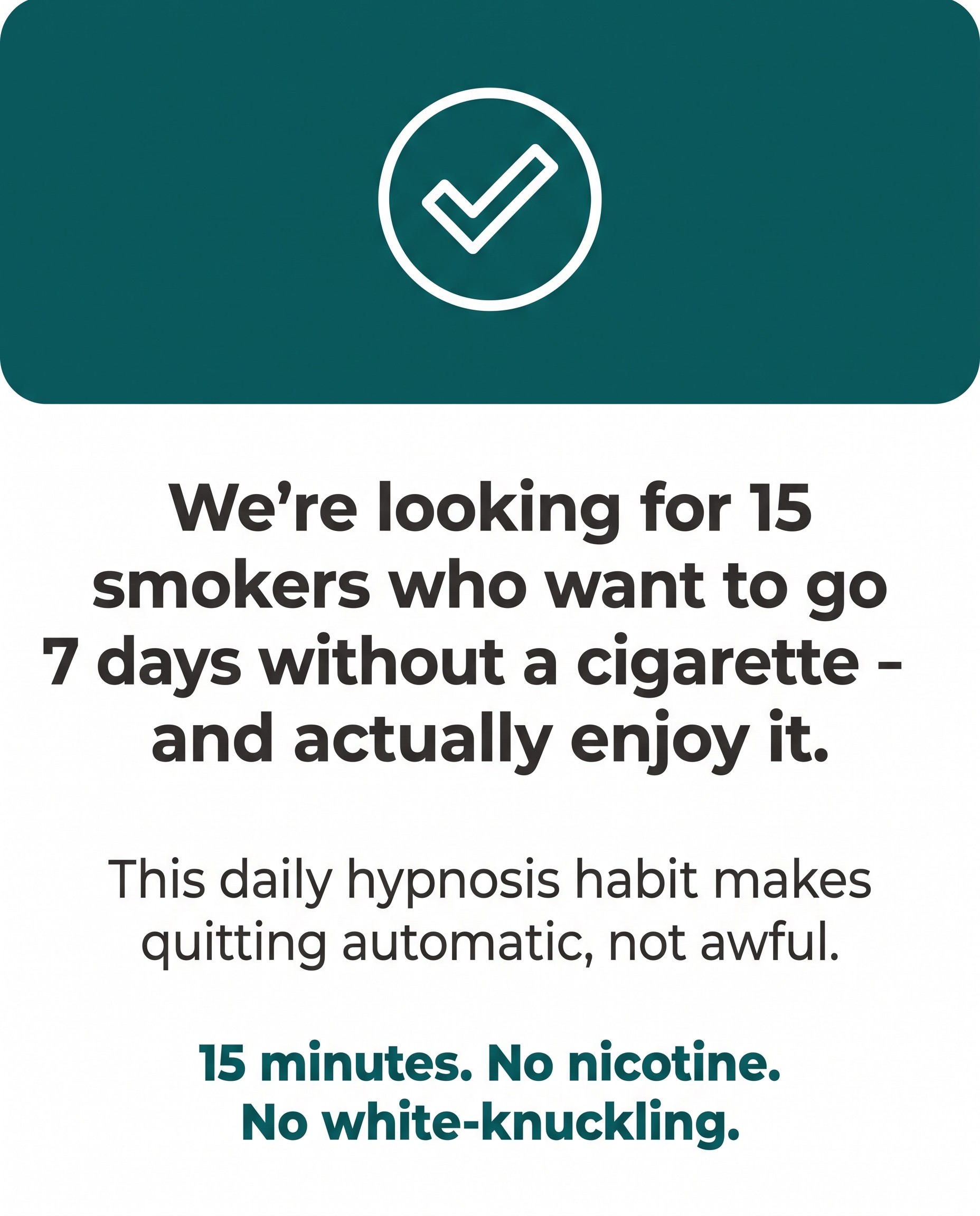 Hypnozio: power of hypnotherapy Facebook ad