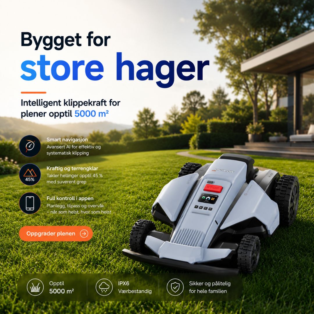 Rxsport motor & eiendom As Facebook ad: Oppdag smartere løsninger for hagen din i dag