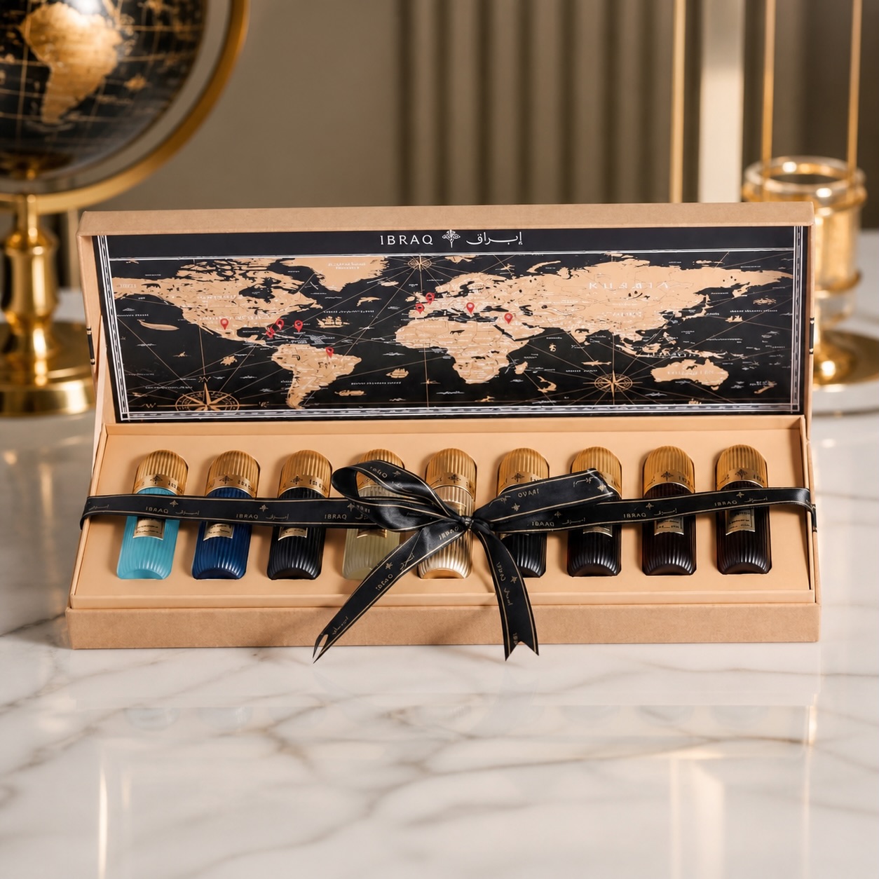 E60 luxury perfume Facebook ad: عرض العطور الأقوى وصل