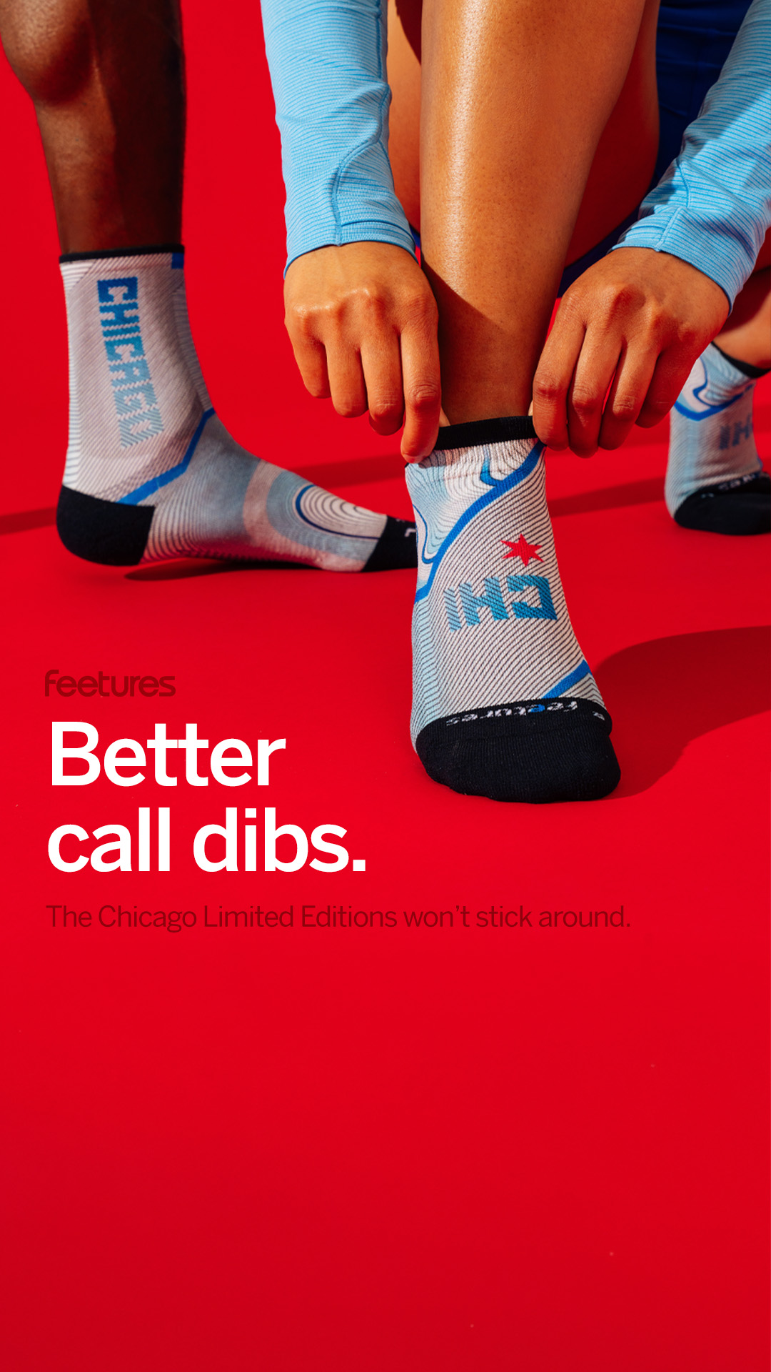 Feetures Facebook ad: Chicago, this one's for you.