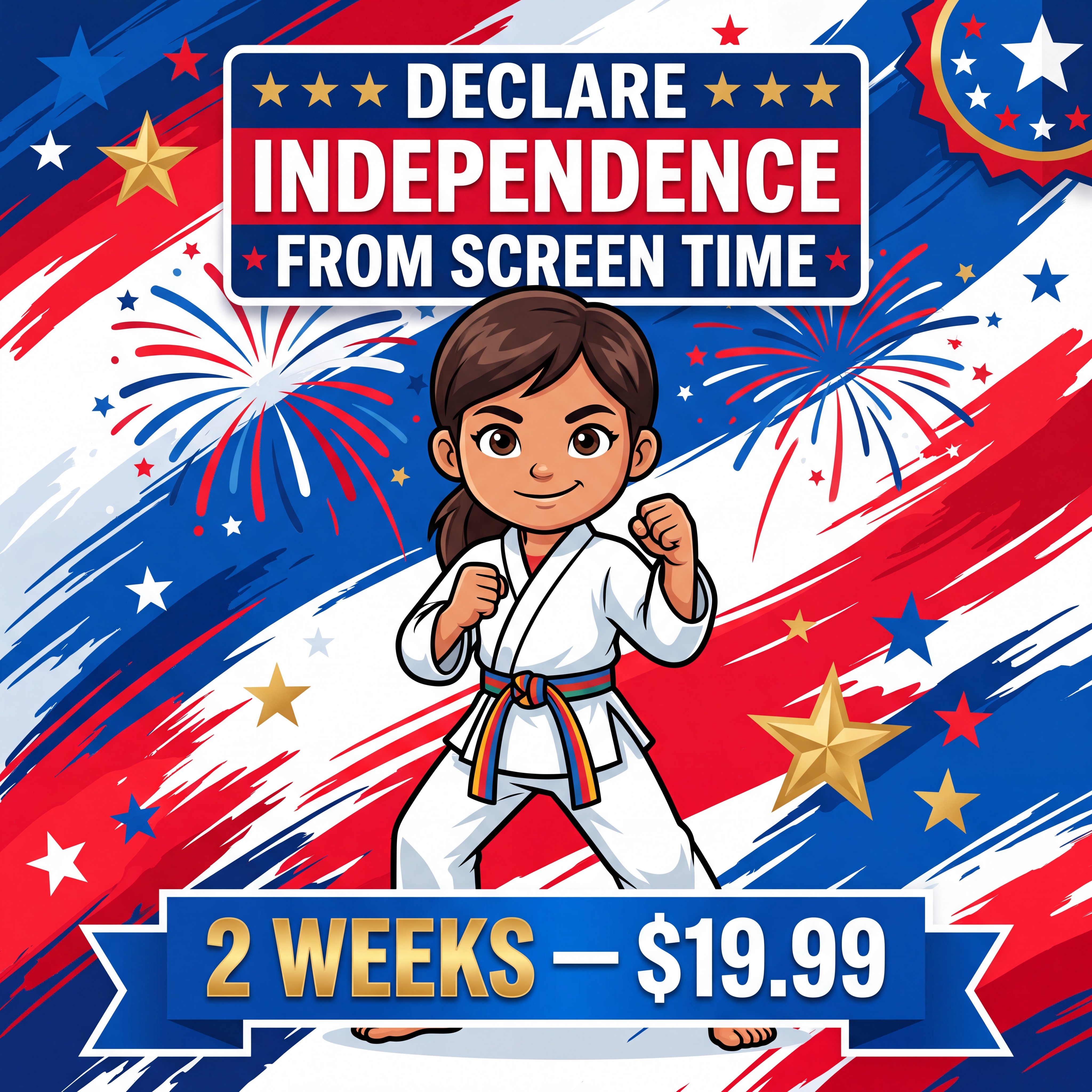 The 1-2 Punch Family Martial Arts & Fitness Center Facebook ad