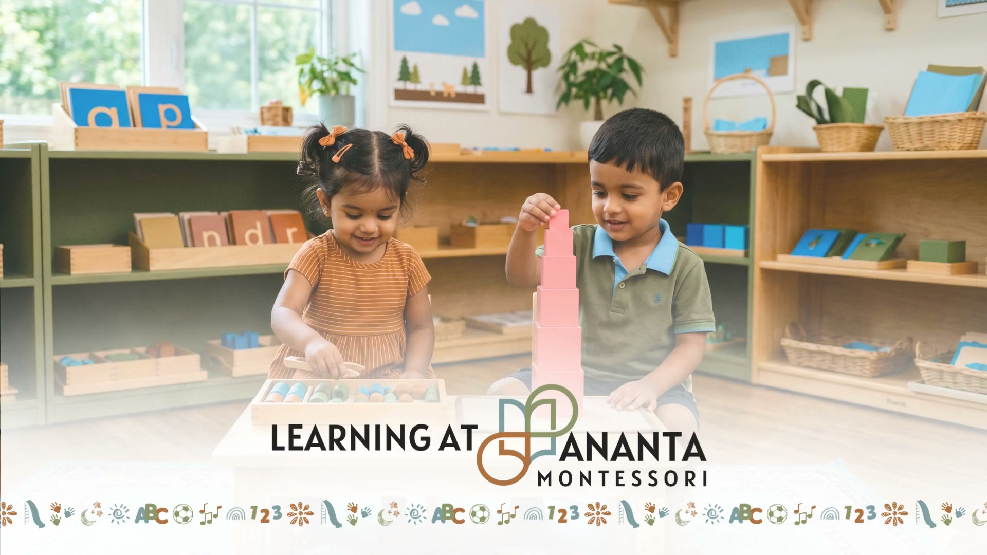 Ananta Montessori Facebook ad: Give Your Child the Montessori Experience