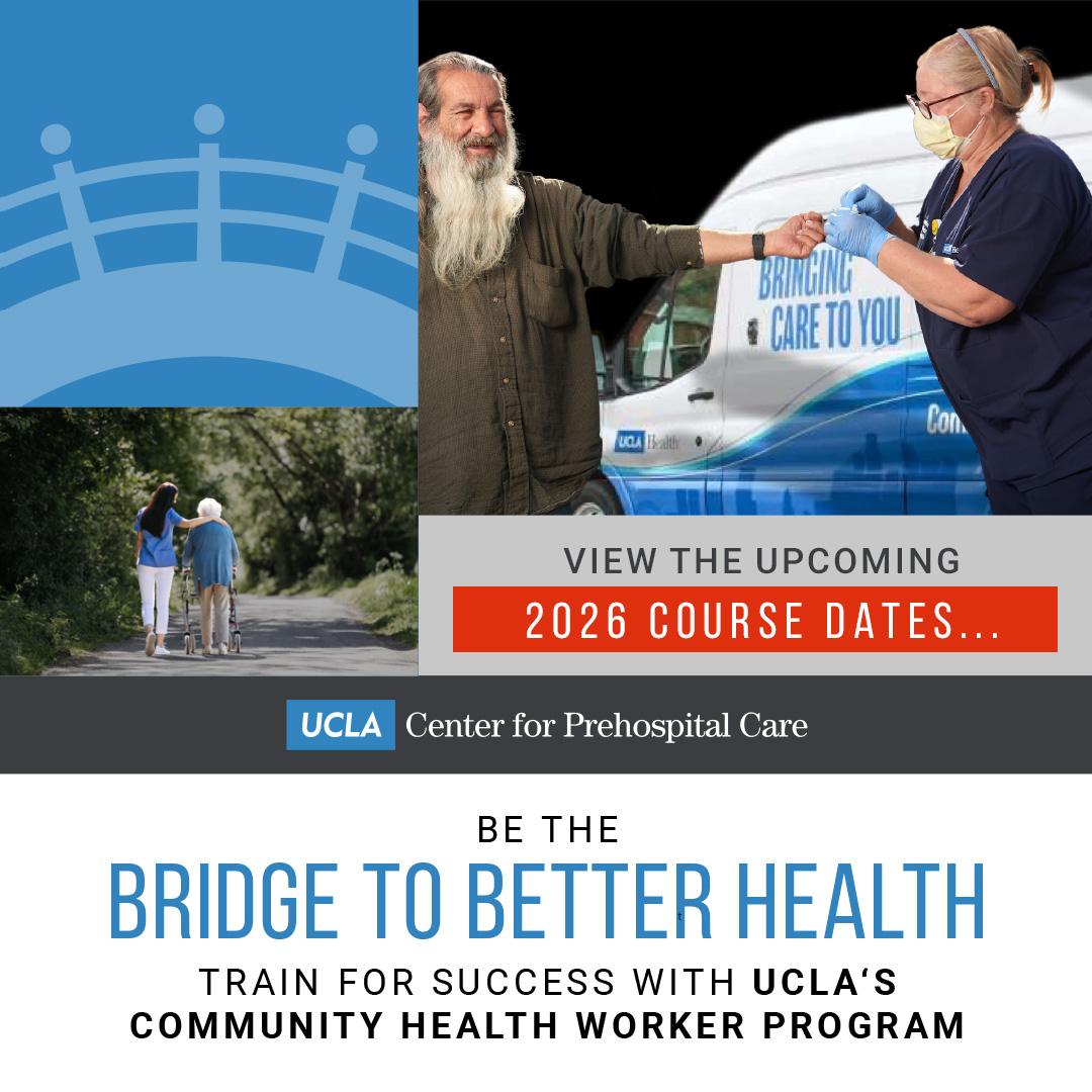 UCLA Center for Prehospital Care Facebook ad: Community Health Worker Education Program | UCLA CPC