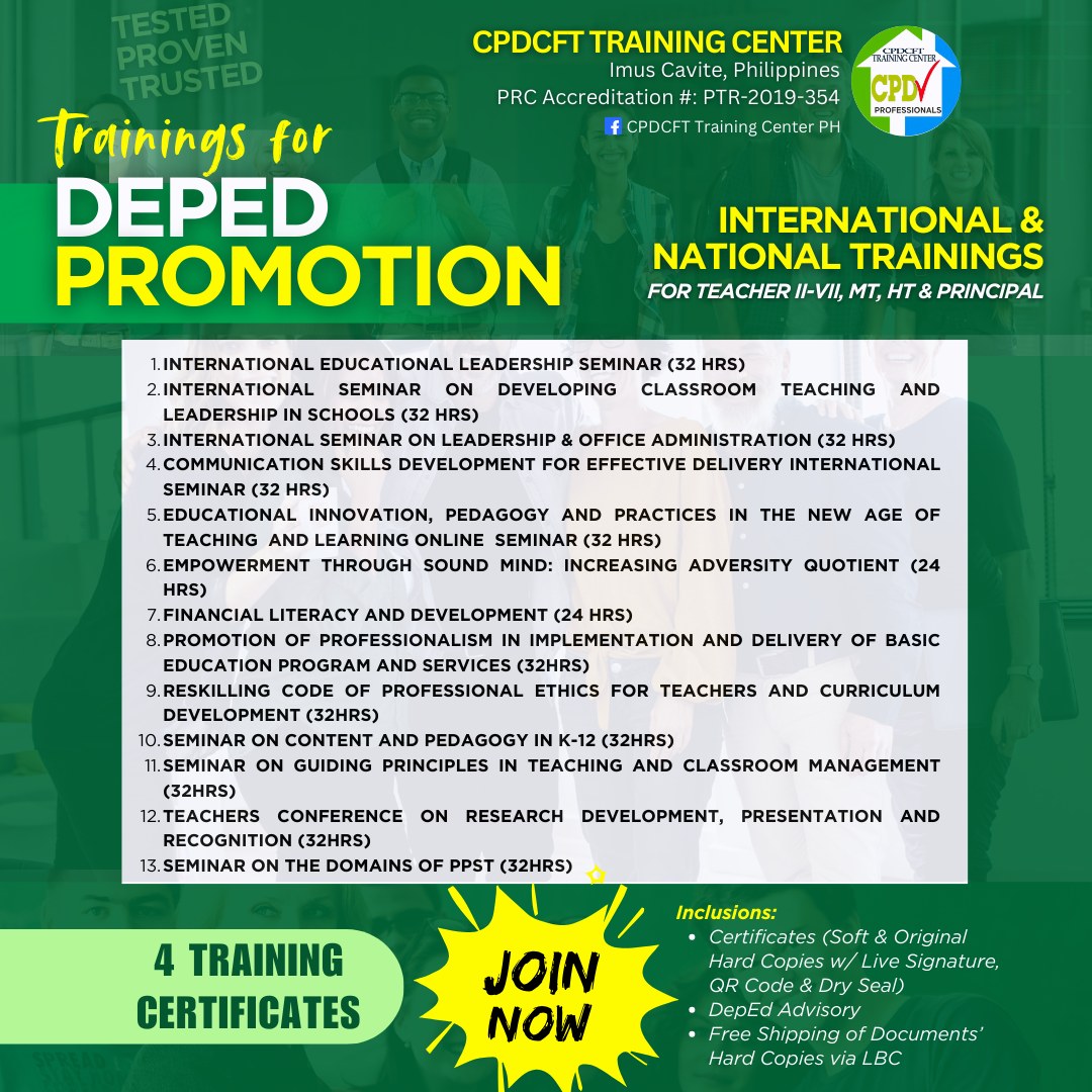 Cpdcft Training Center PH Facebook ad: ๐ผ๐๐๐๐๐๐๐๐!
