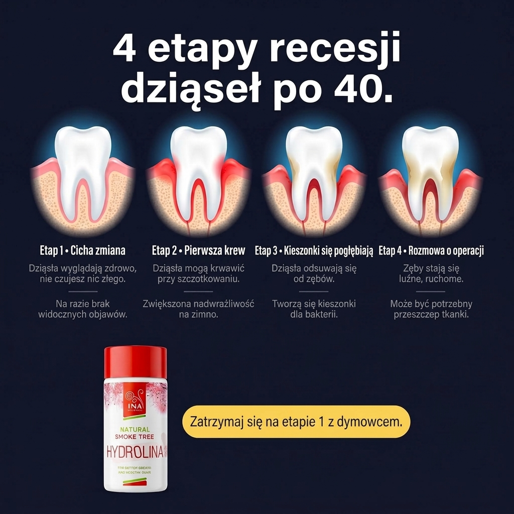 Kosmetyki Organiczne - InaEssentials.pl Facebook ad: Krew na szczoteczce? To już etap 2.