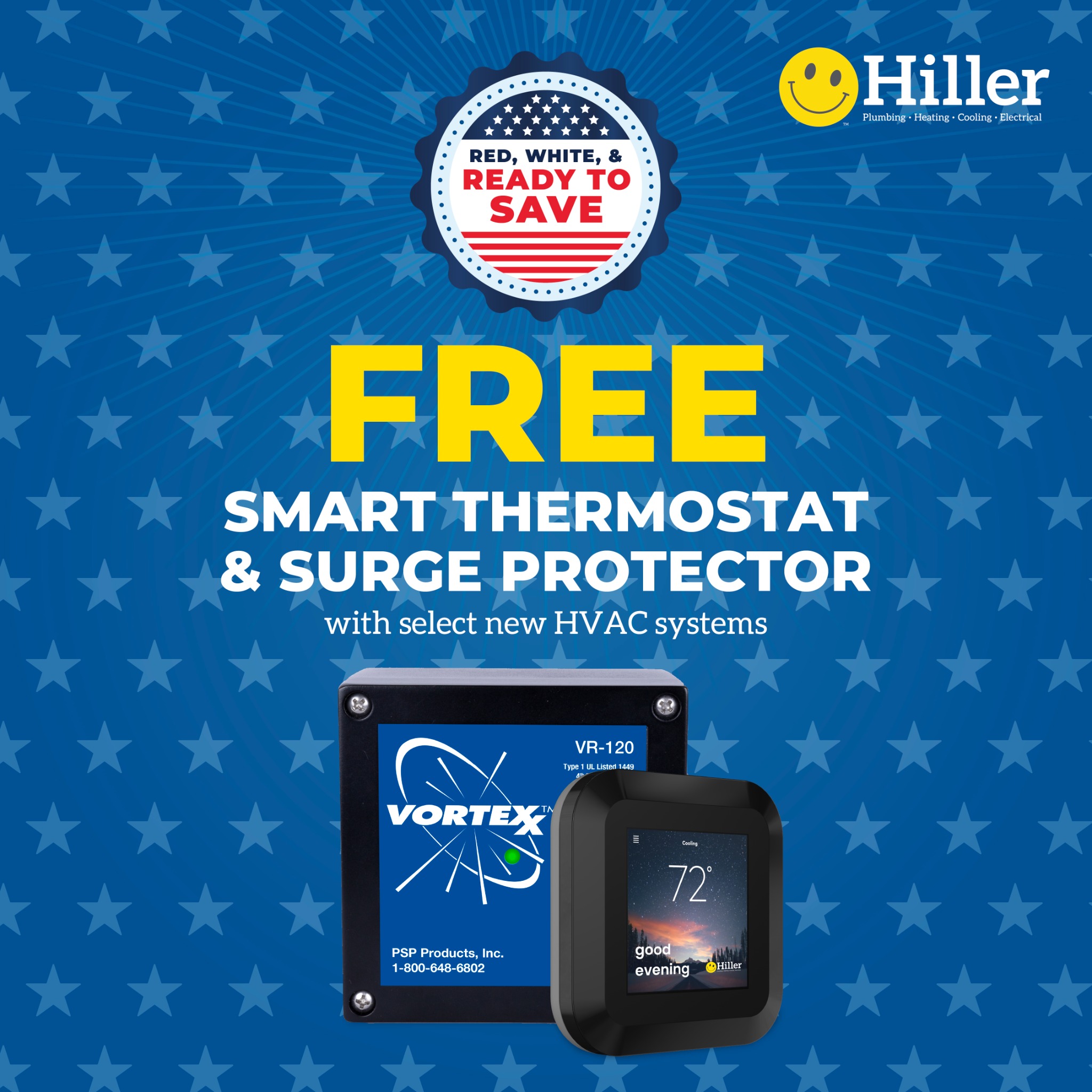 Hiller Plumbing, Heating, Cooling & Electrical Facebook ad