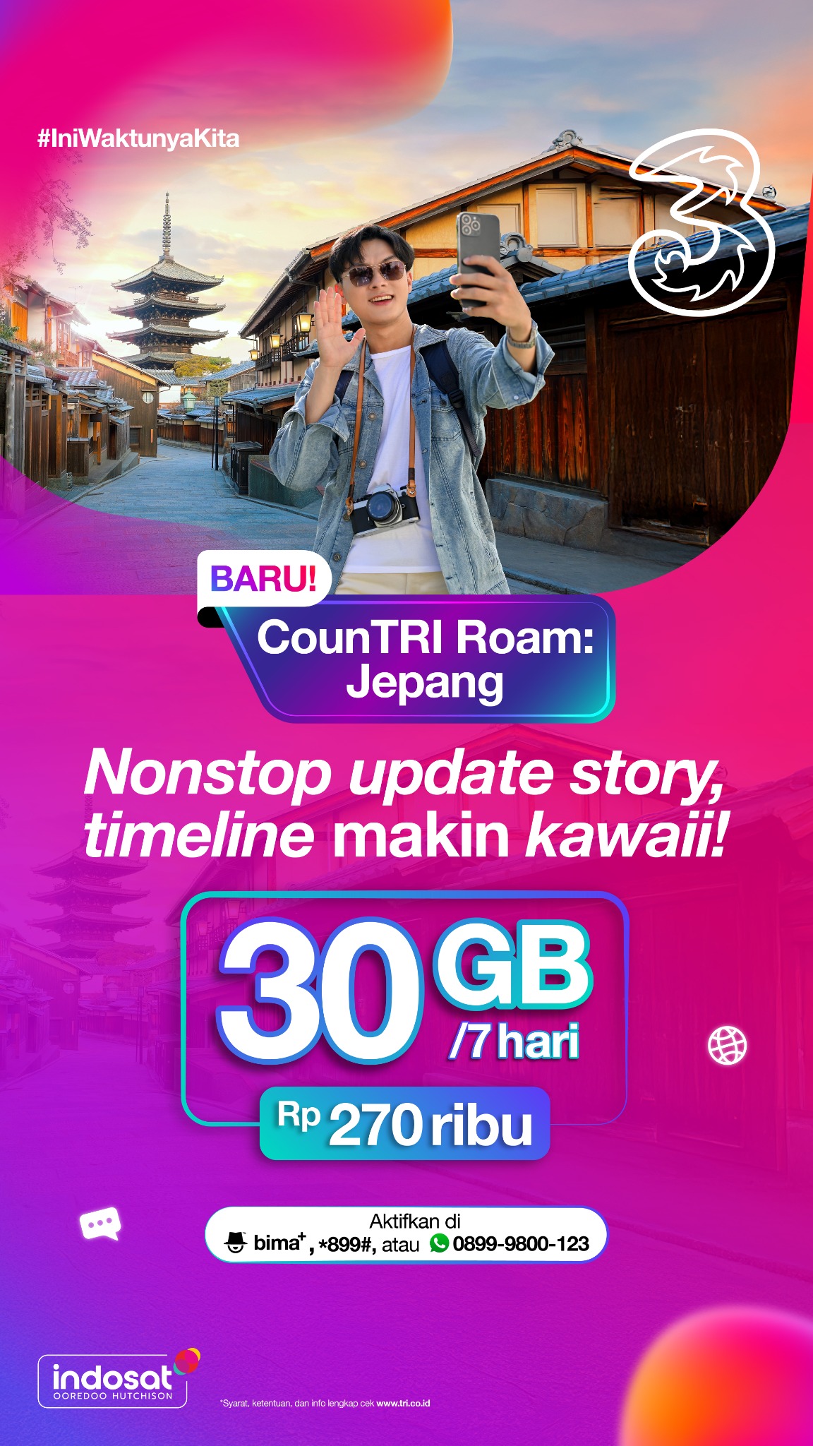 3 Indonesia Facebook ad from Nov 26, 2025