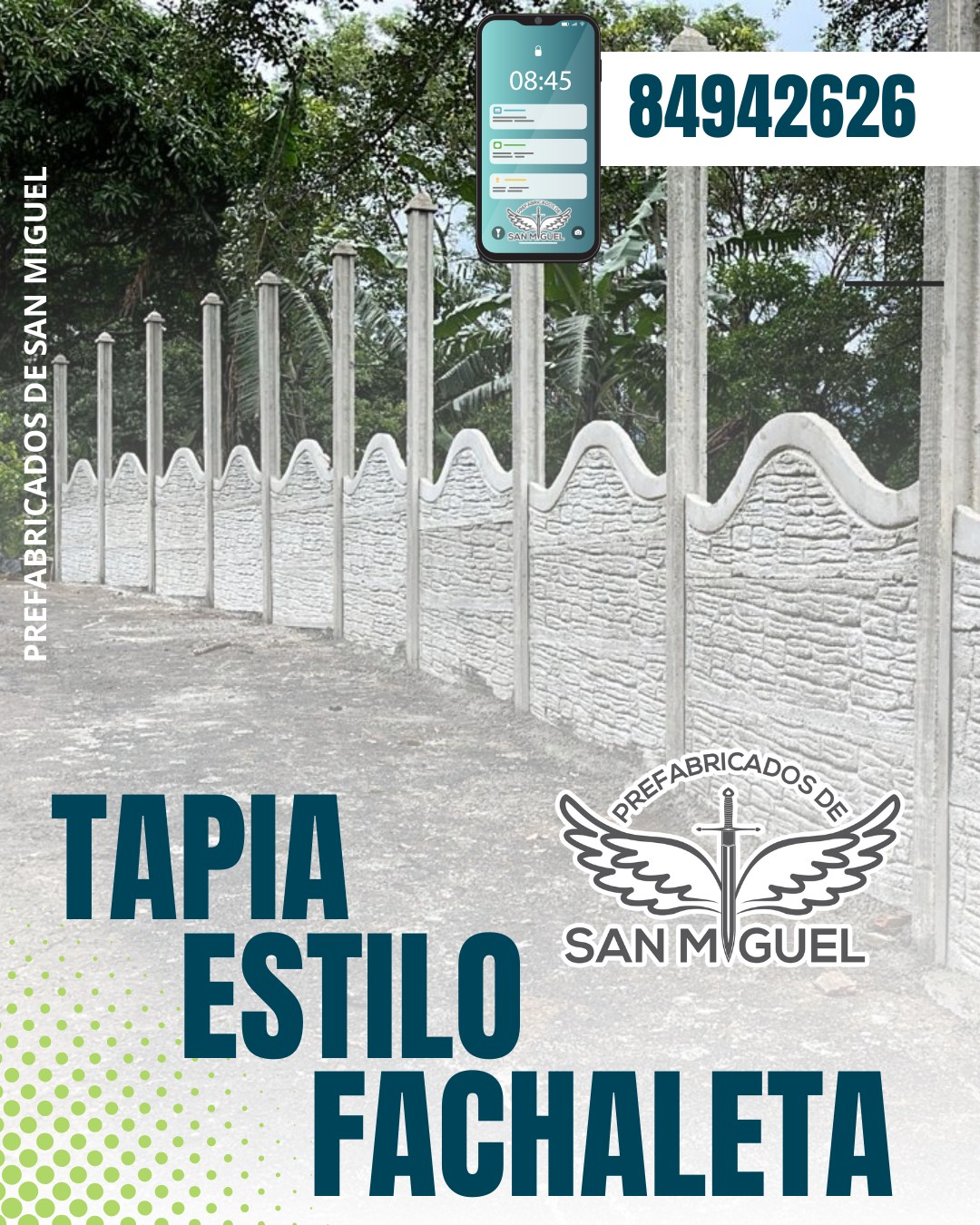 Prefabricados de San Miguel Facebook ad: ¡Dale estilo, seguridad y elegancia a tu hogar…