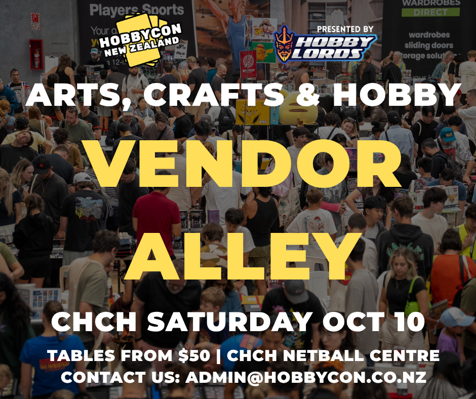 HobbyCon New Zealand Facebook ad: Become a Vendor | HobbyCon New Zealand