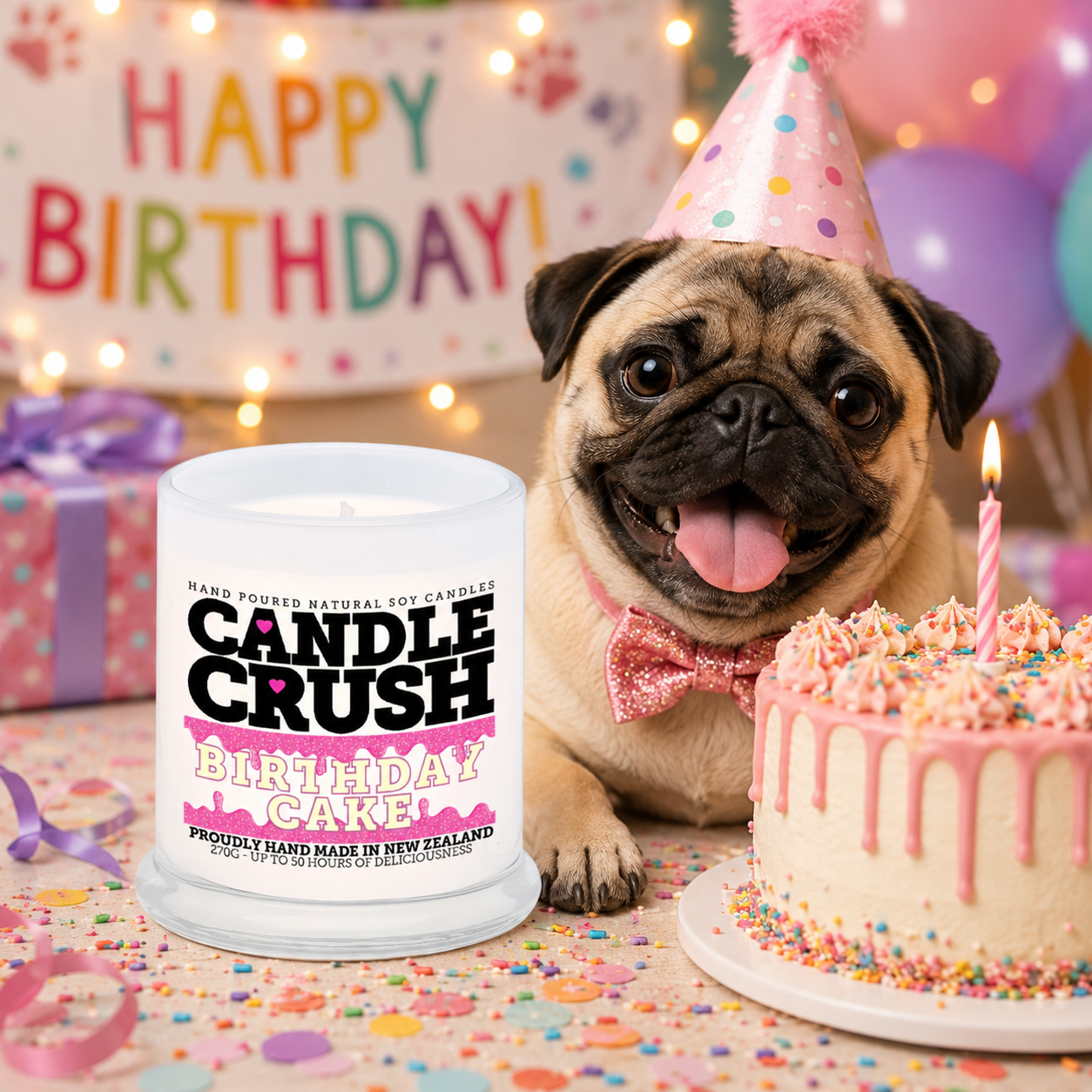 CANDLE CRUSH Facebook ad: Delicious Smelling Scented Candles Made In NZ!
