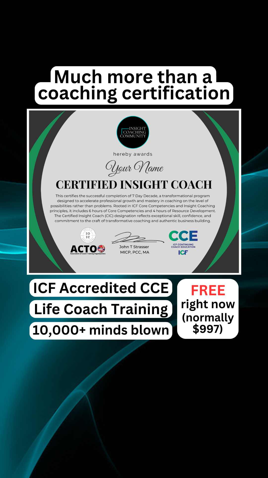 Insight Coaching Community Facebook ad from Jun 2, 2026