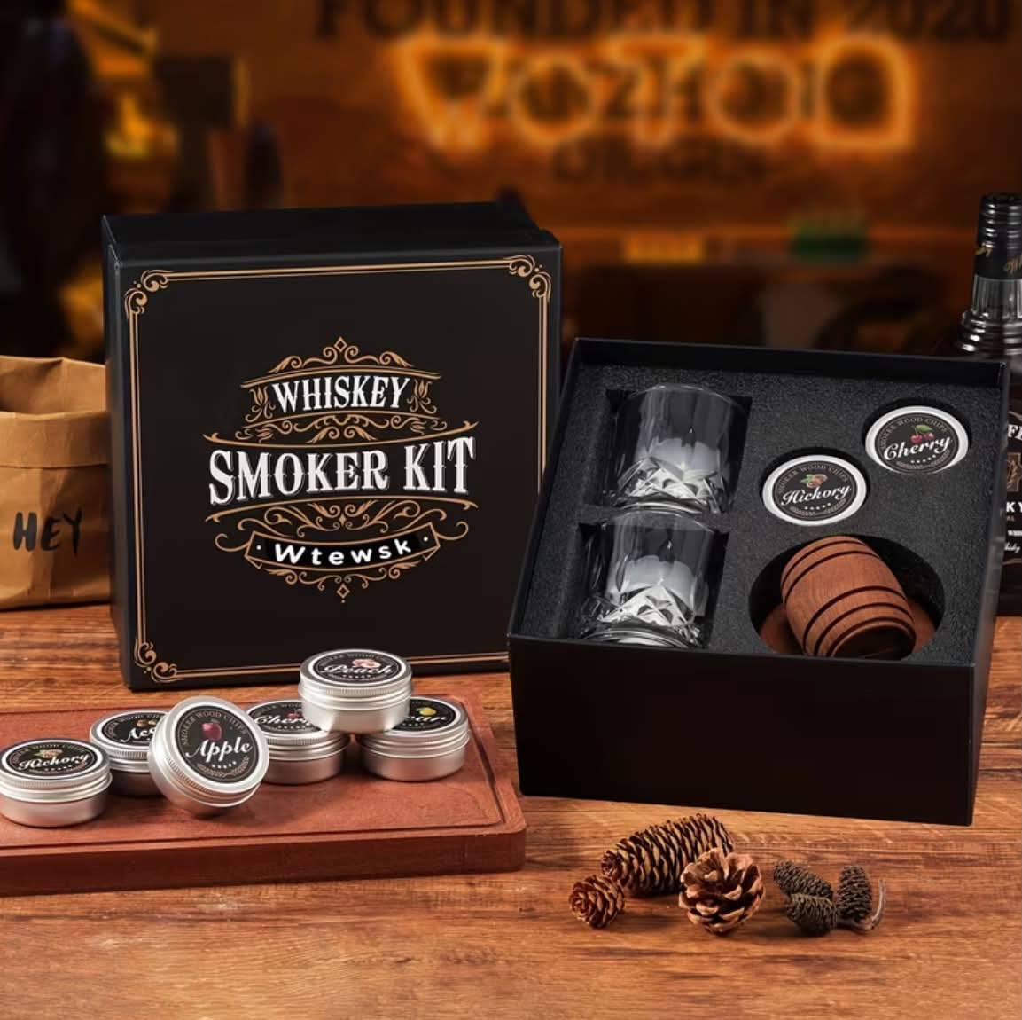 Whiskey Smoker Kit & Hookah’s - ვისკის შესაბოლი ნაკრები და ჩილიმები Facebook ad: რა აჩუქო საყვარელ ადამიანს