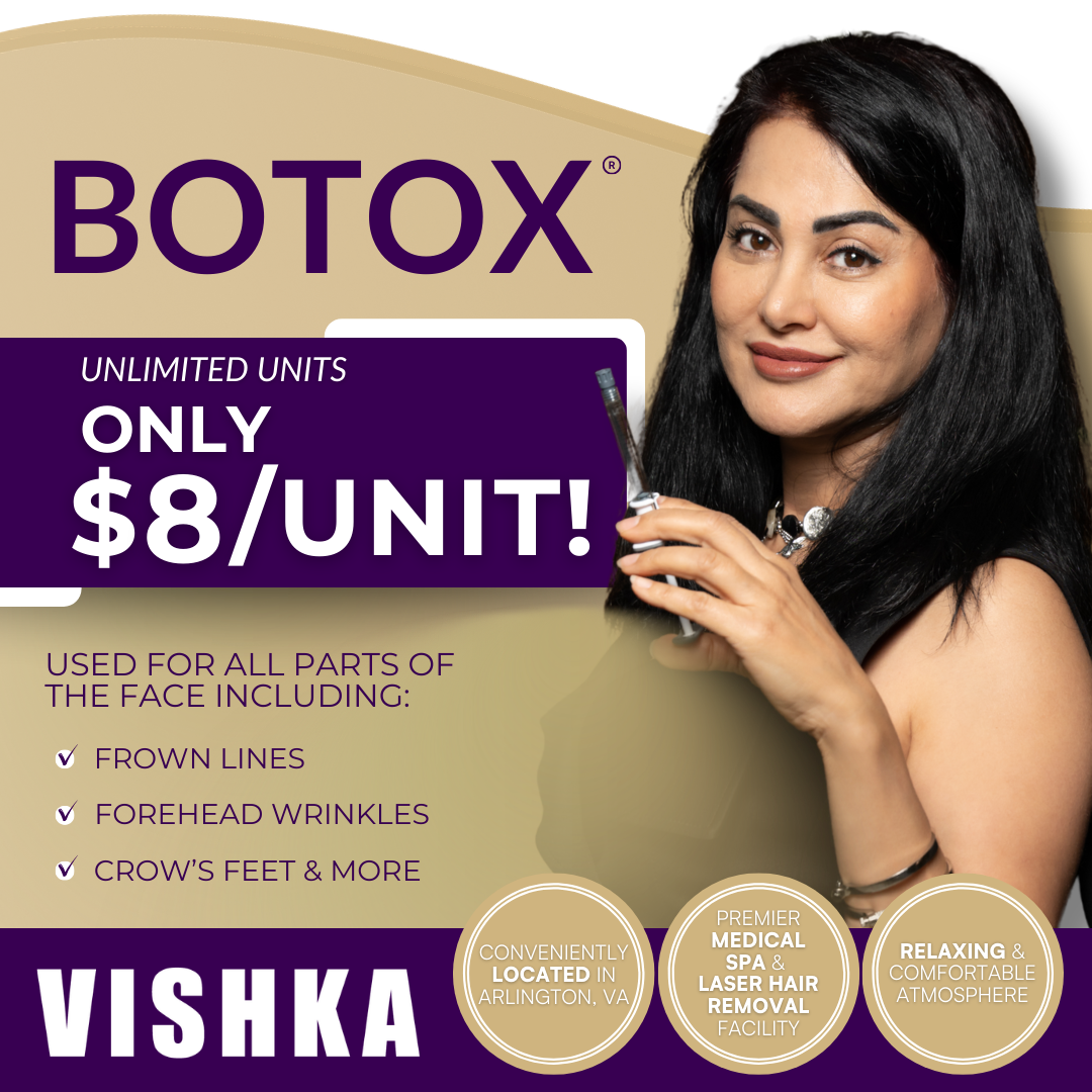 Vishka skin care Facebook ad: Botox ONLY $8/unit!