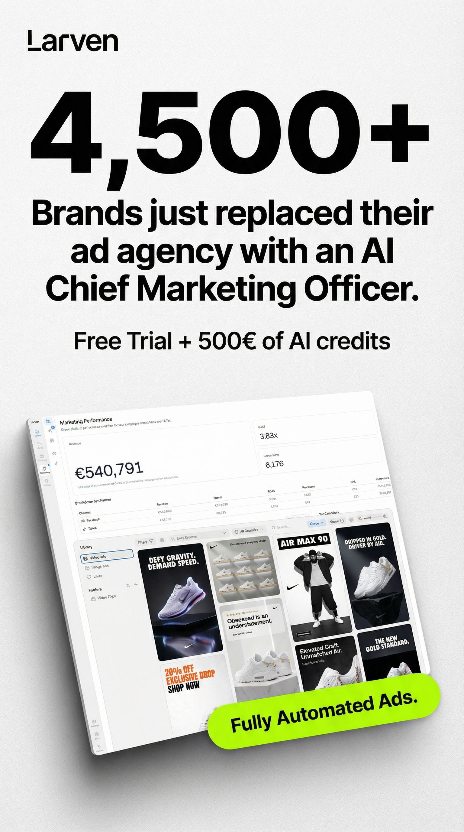Larven AI Facebook ad