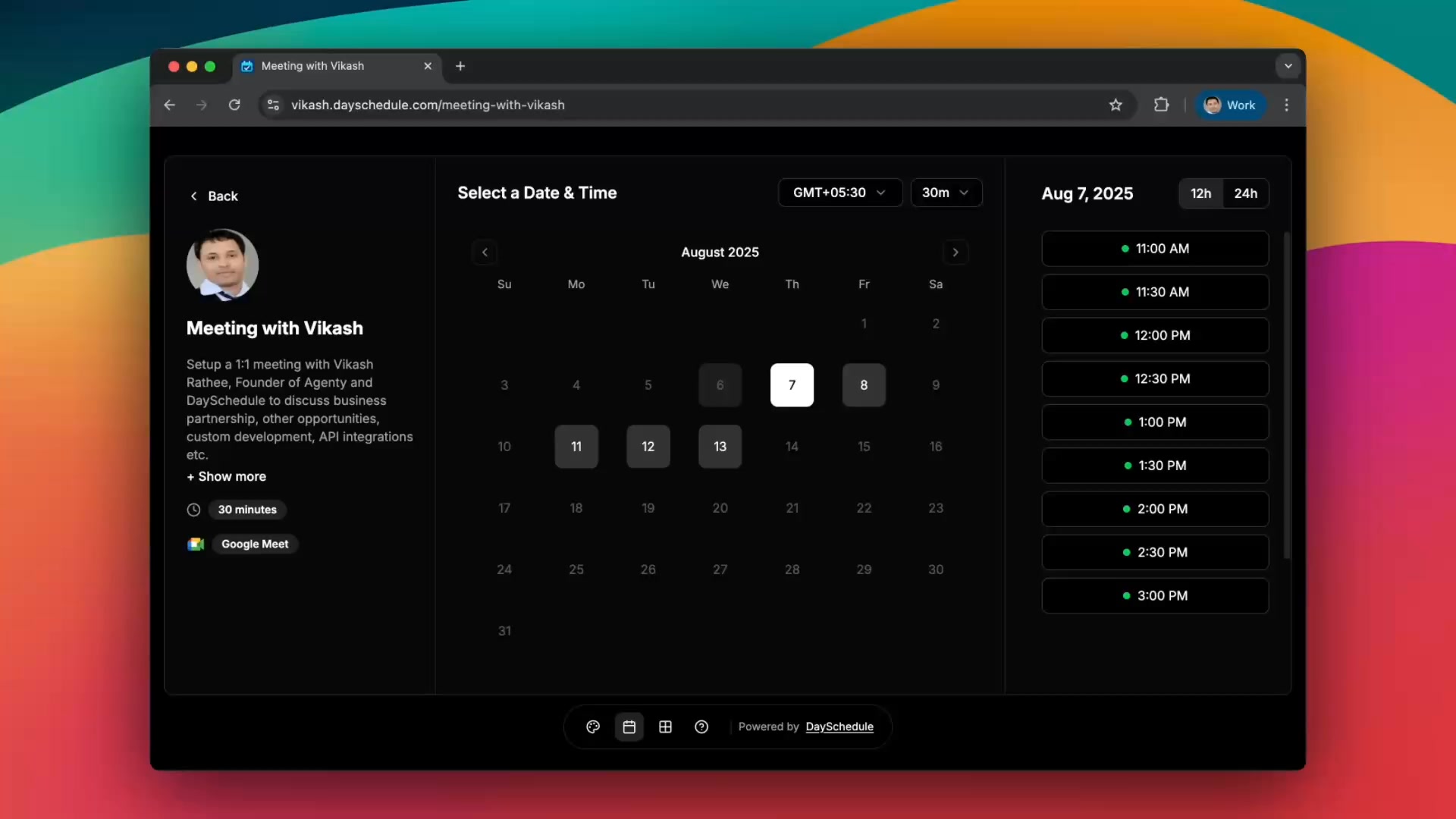 DaySchedule Facebook ad: Schedule Made Easy