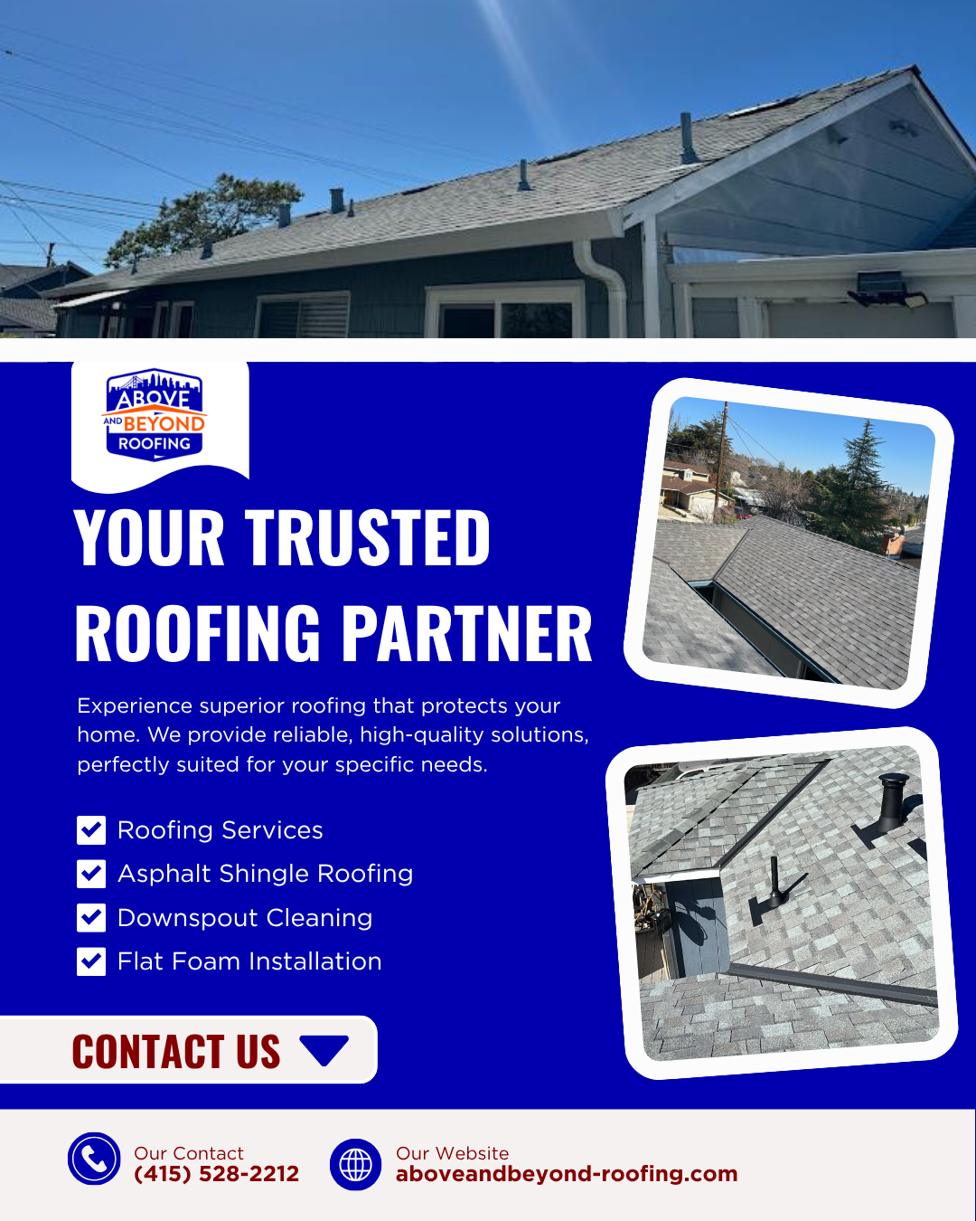 Above and Beyond Roofing and Tear off Services Facebook ad