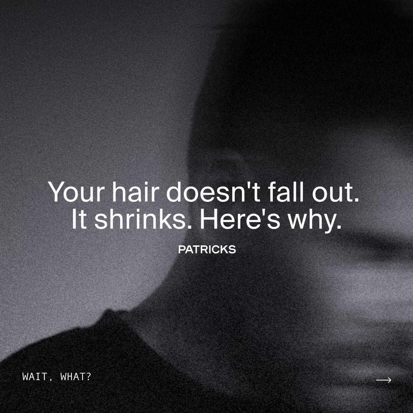 PATRICKS Facebook ad: Noticing thinning? We pack our shampoos with the…